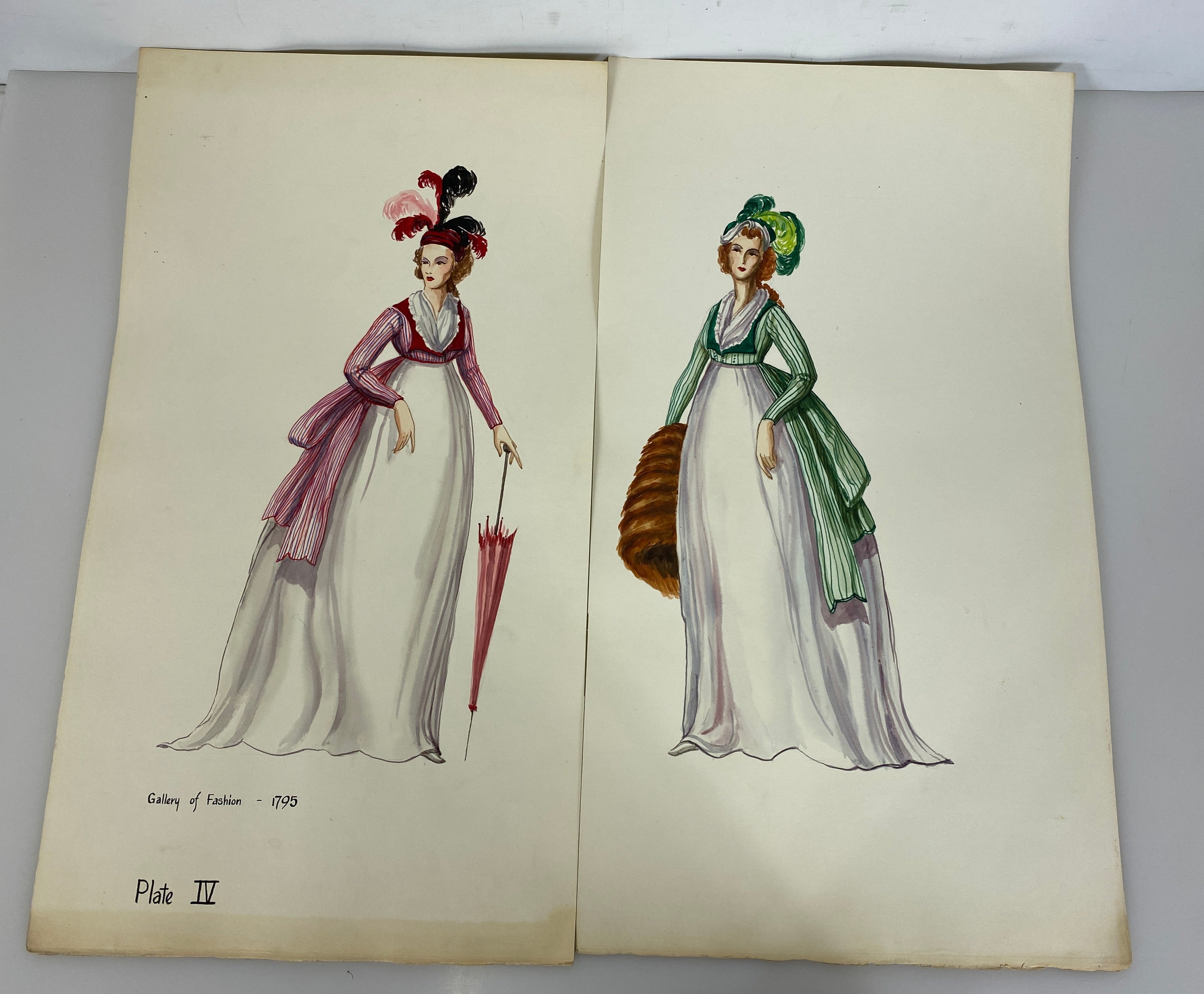 Period Stage Costume Plate Collection (14) Herbert Camburn