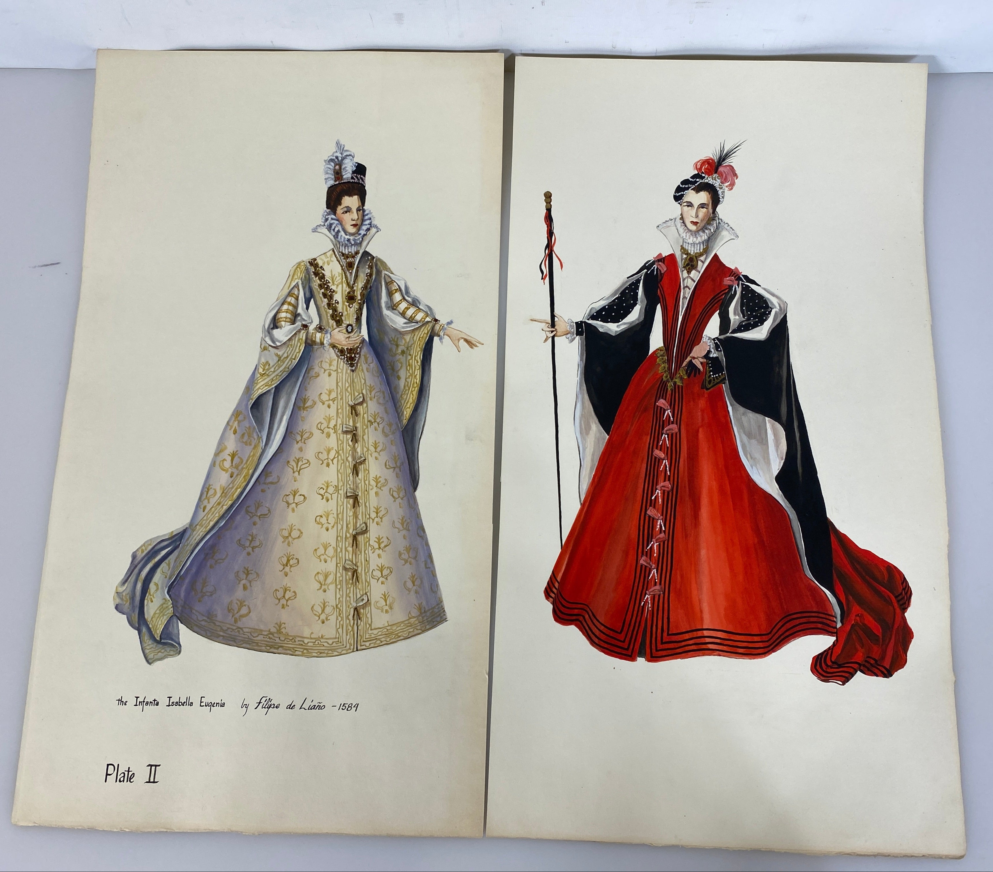 Period Stage Costume Plate Collection (14) Herbert Camburn