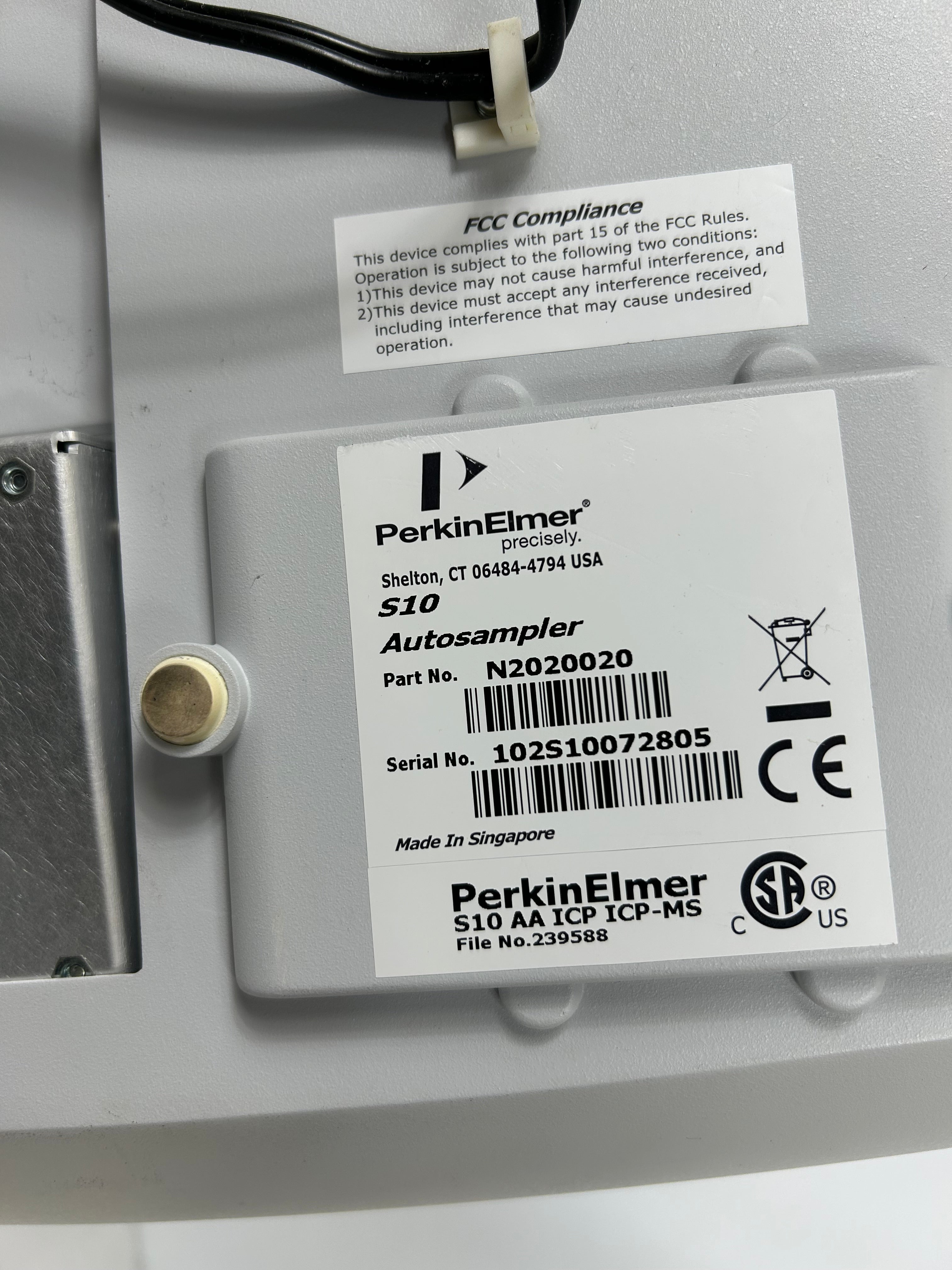Perkin Elmer S10 Autosampler