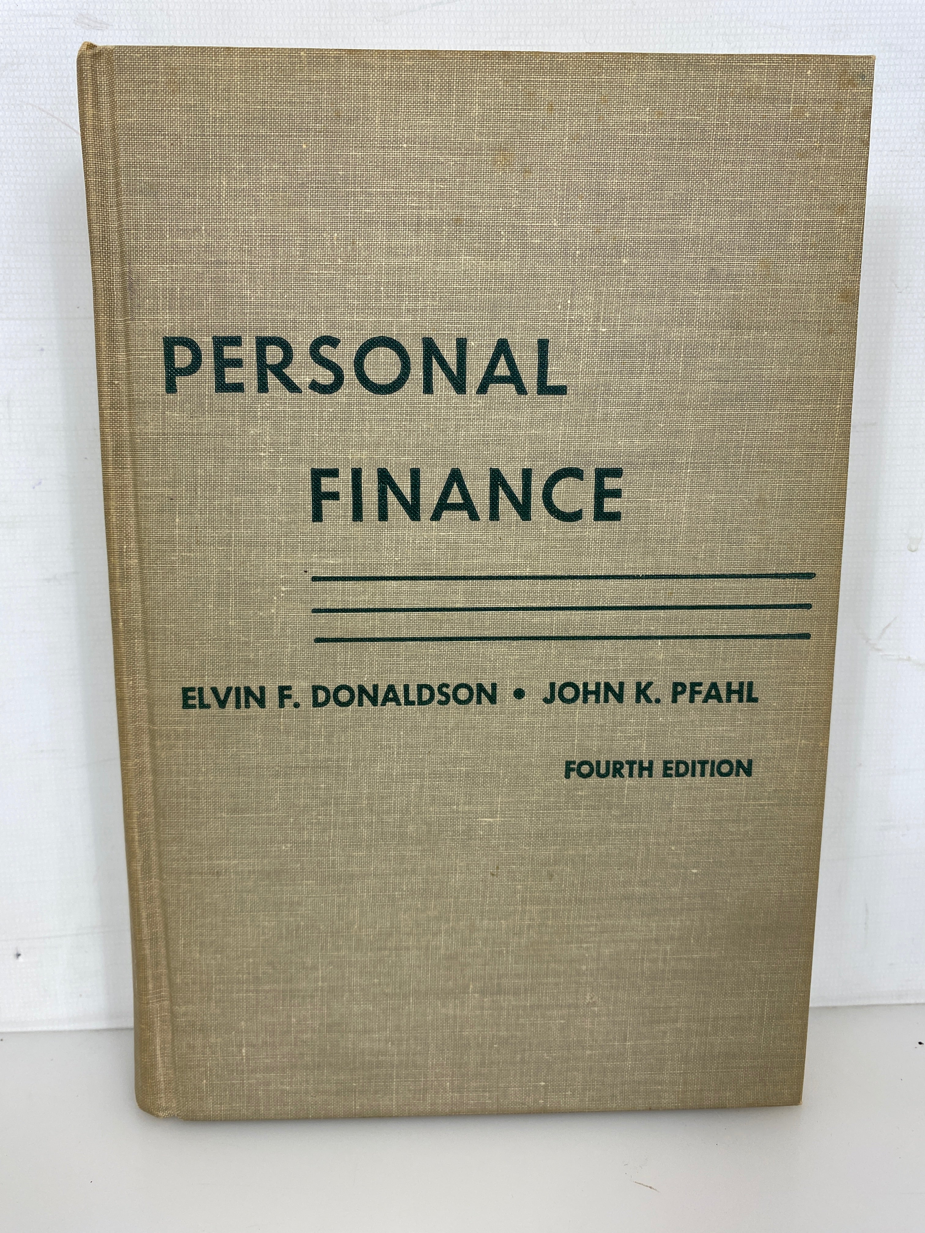 Personal Finance by Donaldson/Pfahl 1966 Fourth Edition HC