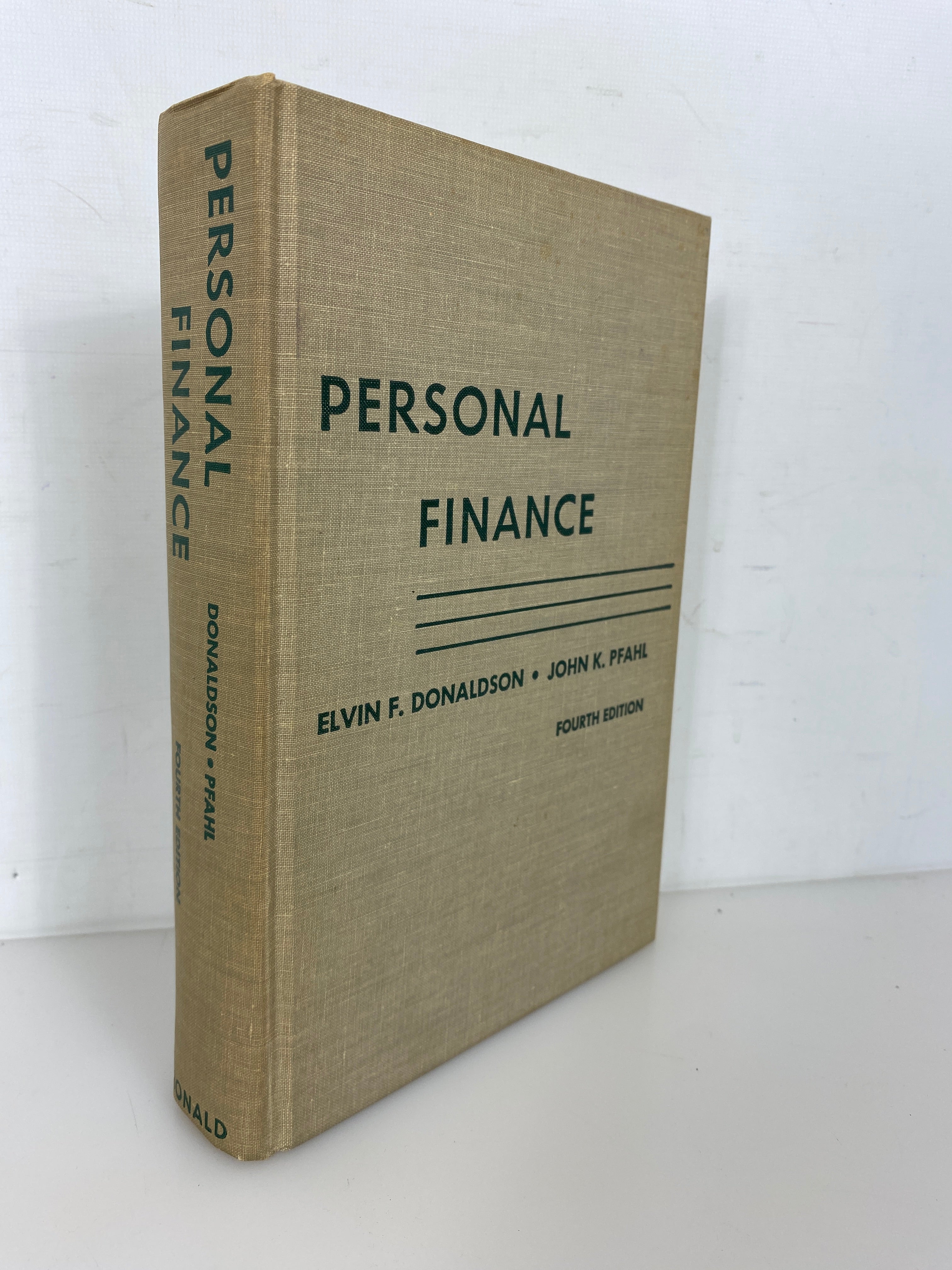 Personal Finance by Donaldson/Pfahl 1966 Fourth Edition HC
