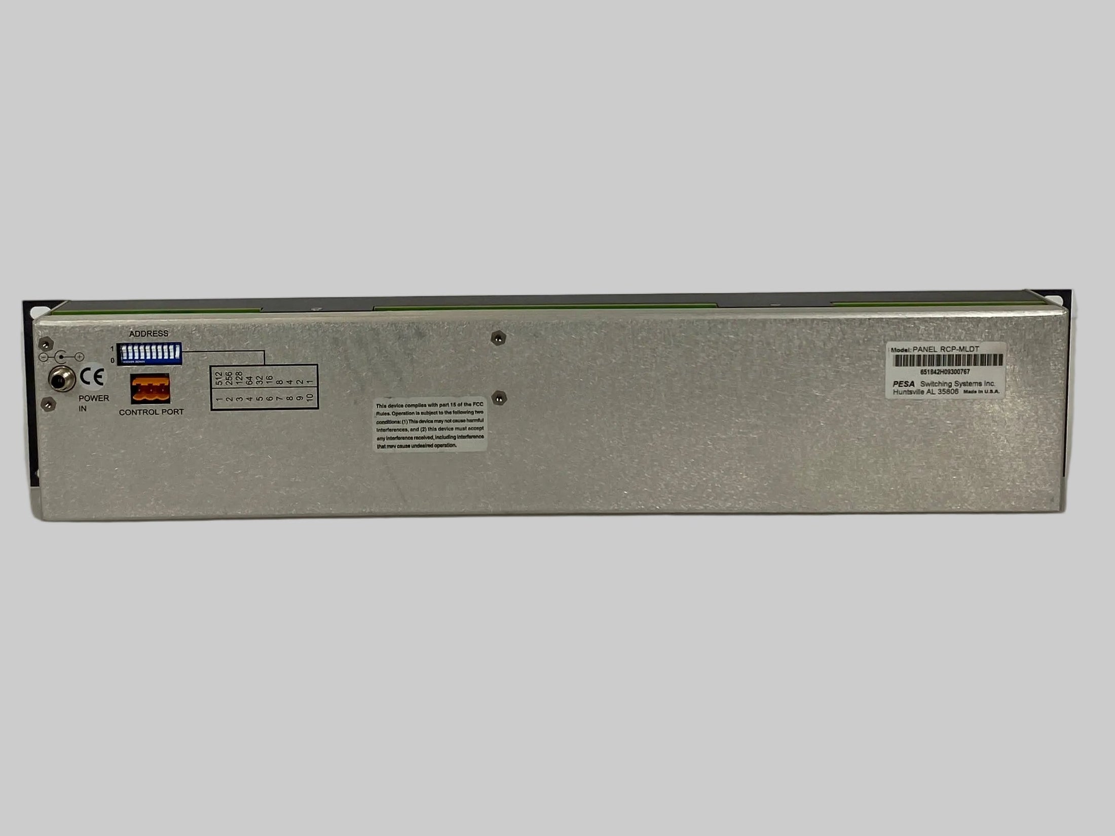 Pesa Systems Router Control Panel RCP-MLDT For Video Routers