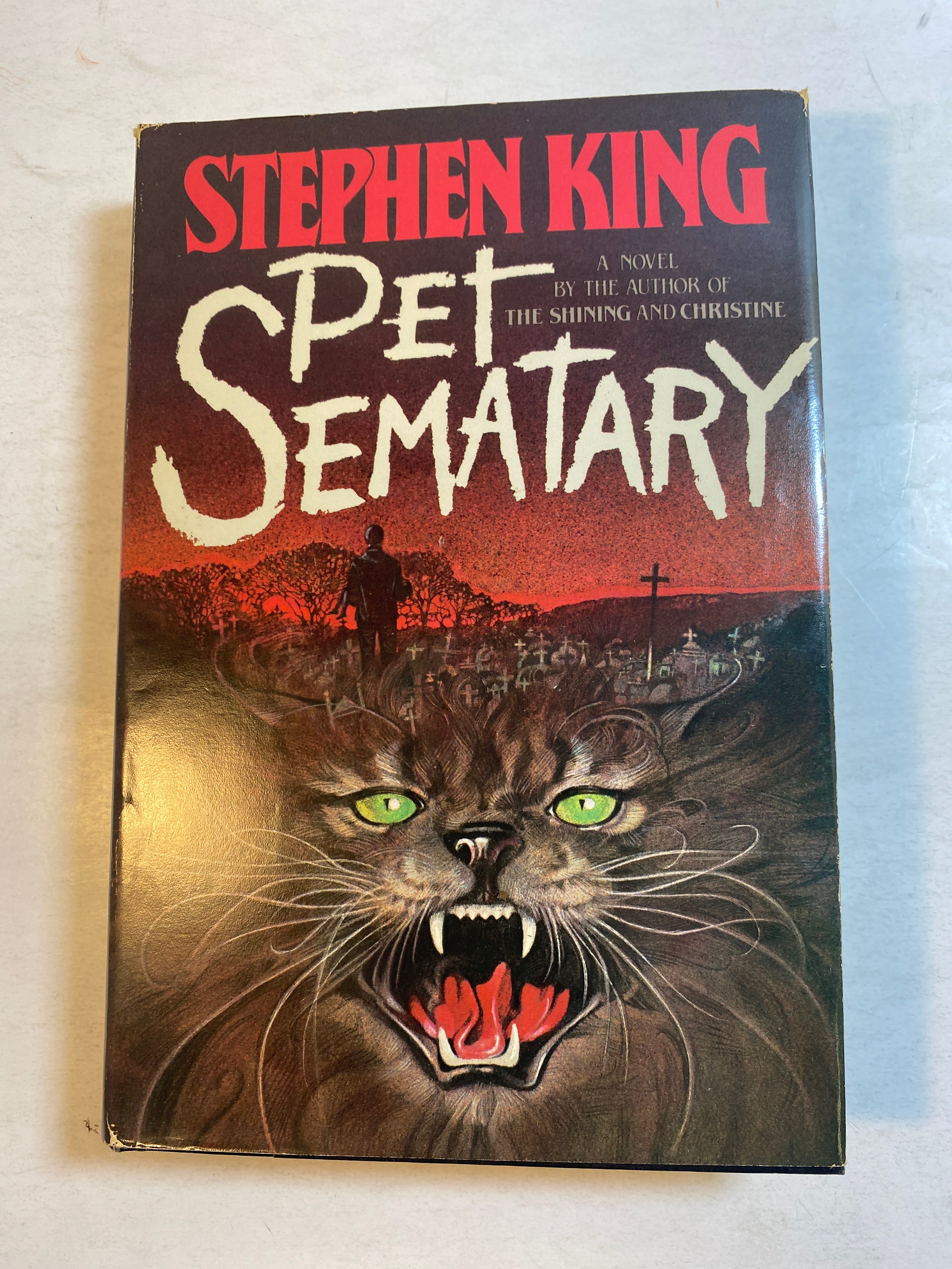 Pet Sematary by Stephen King HCDJ 1983 Book Club Edition