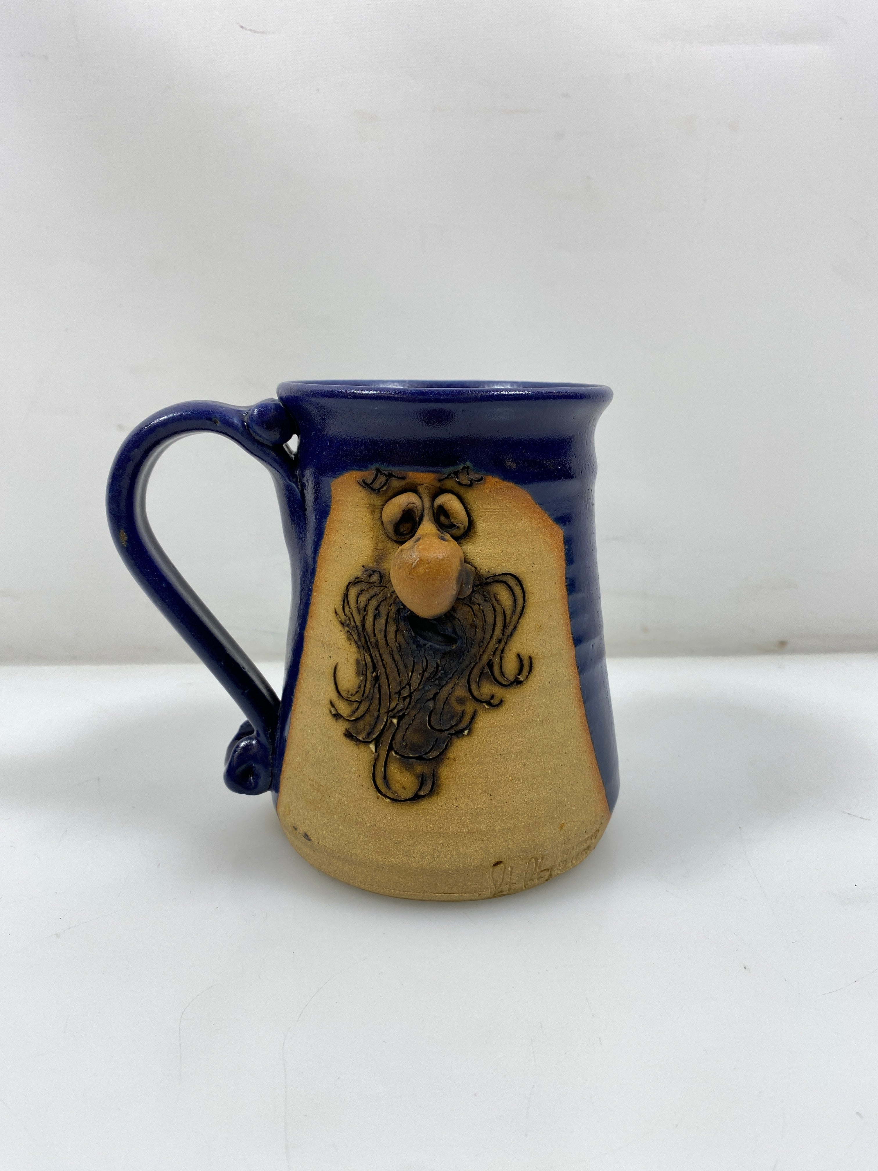 Peter Petrie Face Art Pottery Mug