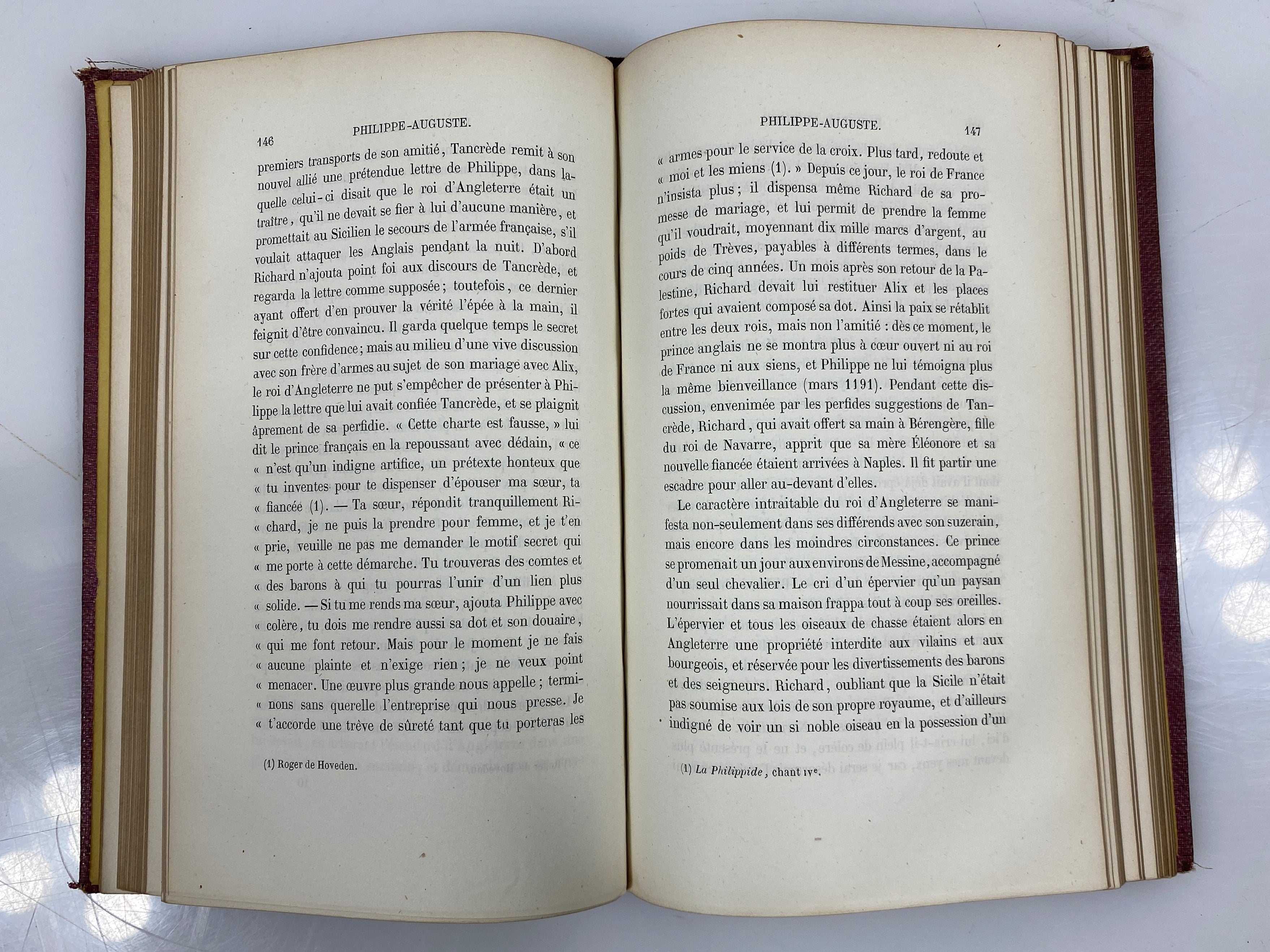 Philippe-Auguste by M. Todiere 1867 3rd Edition in French Antique HC