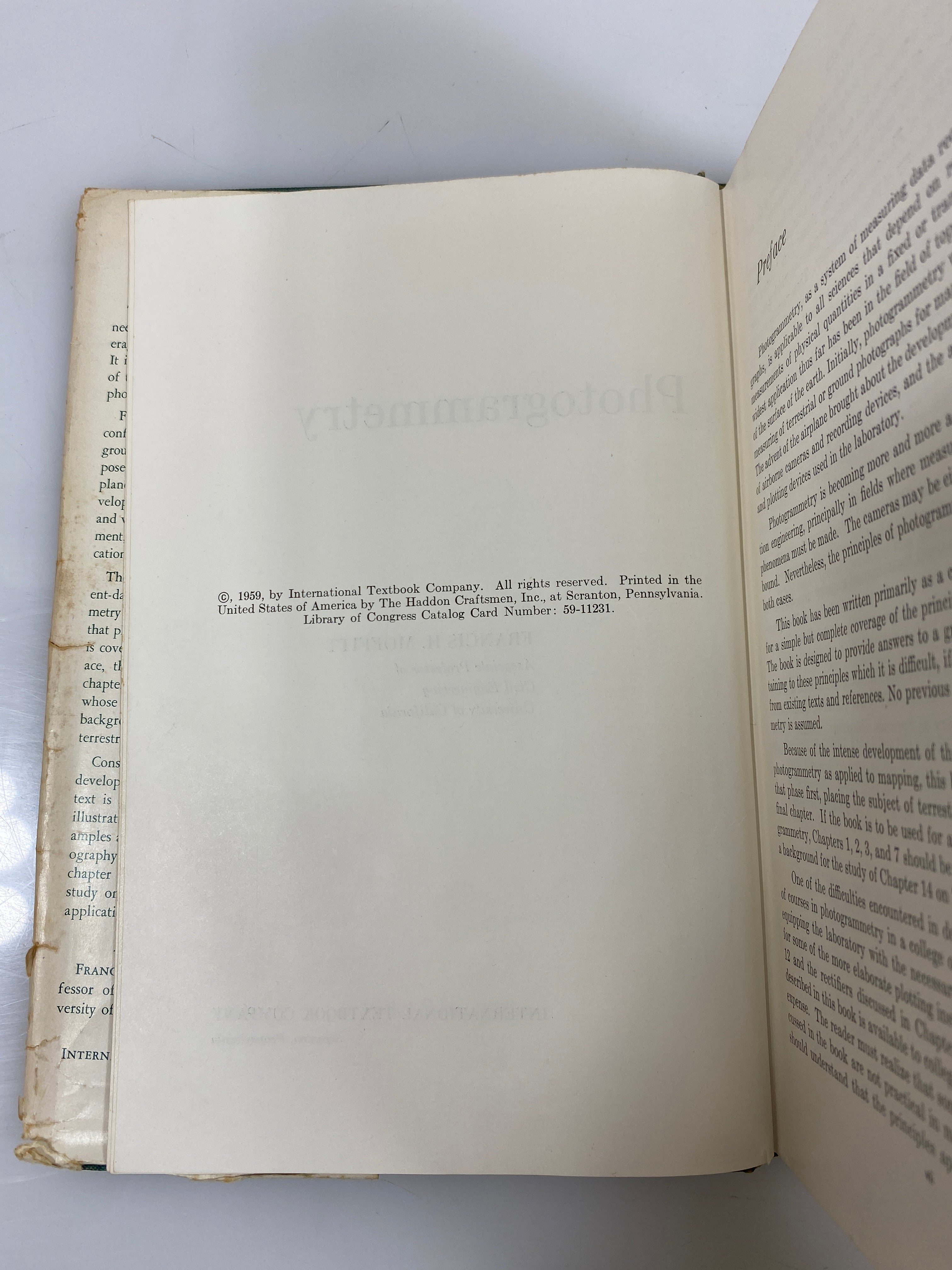 Photogrammetry by Francis H. Moffitt 1959 HCDJ