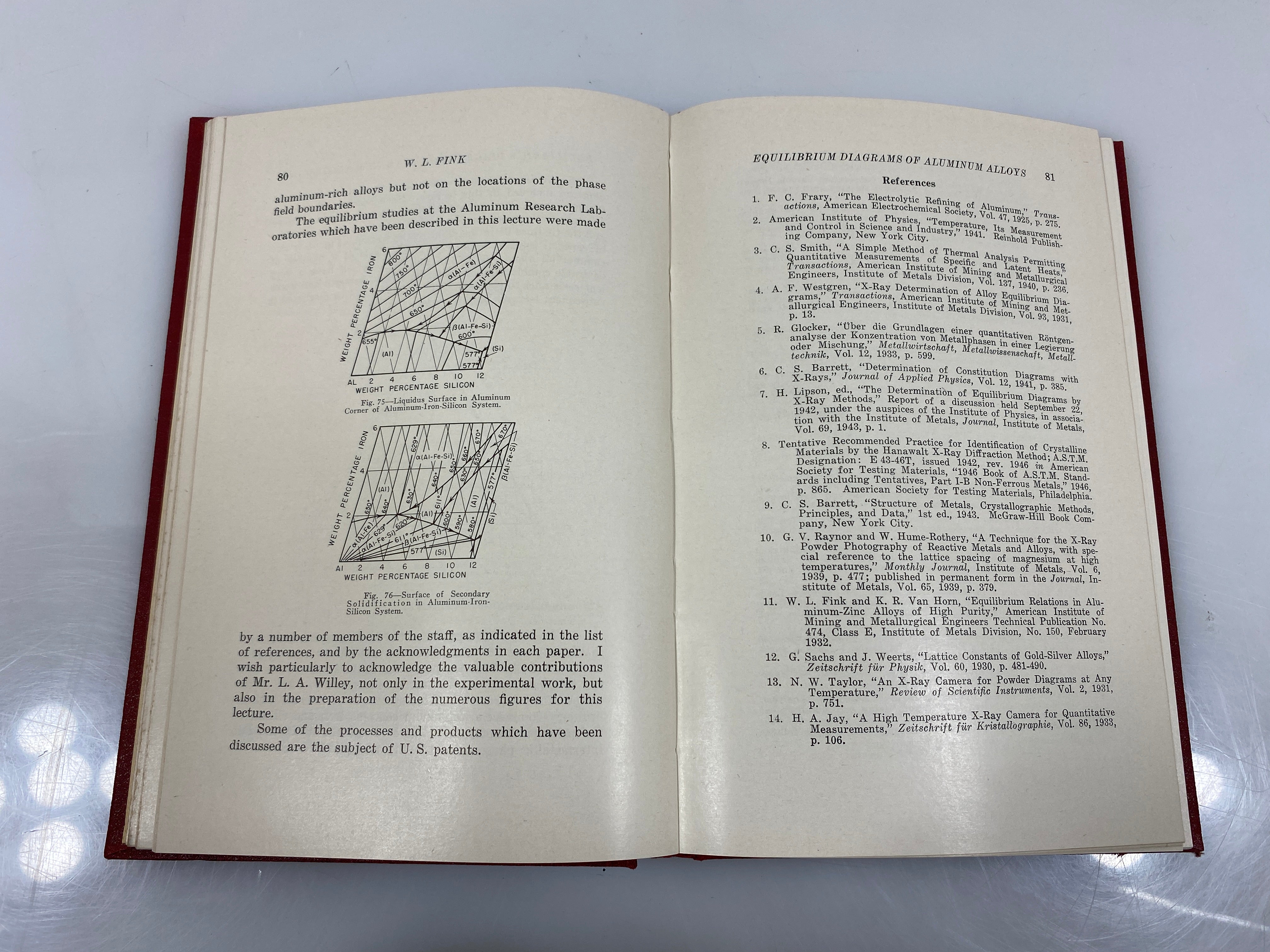 Physical Metallurgy of Aluminum Alloys American Society for Metals 1949 HC