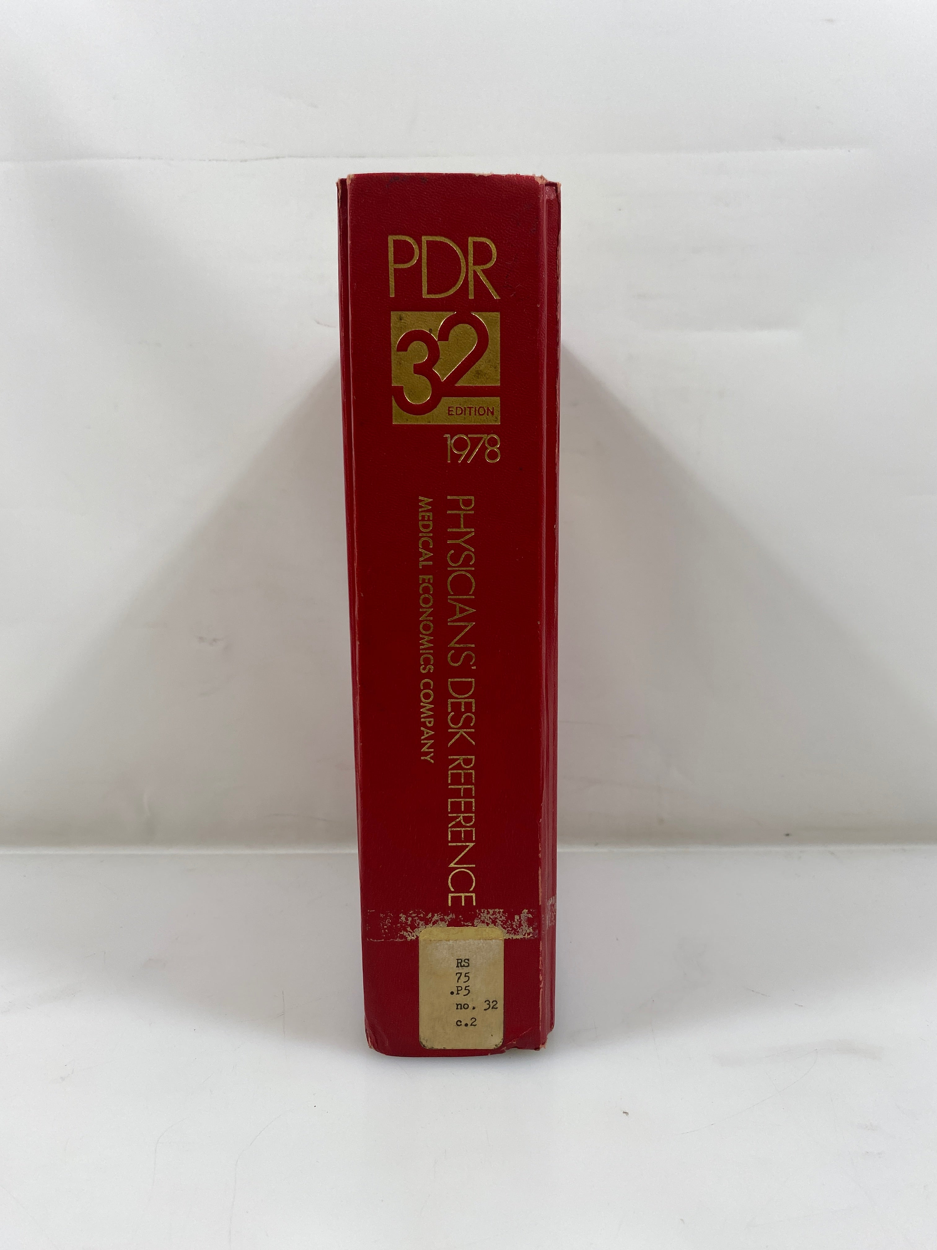 Physicians' Desk Reference 32nd Ed. Medical Economics Ex-library 1978 HC