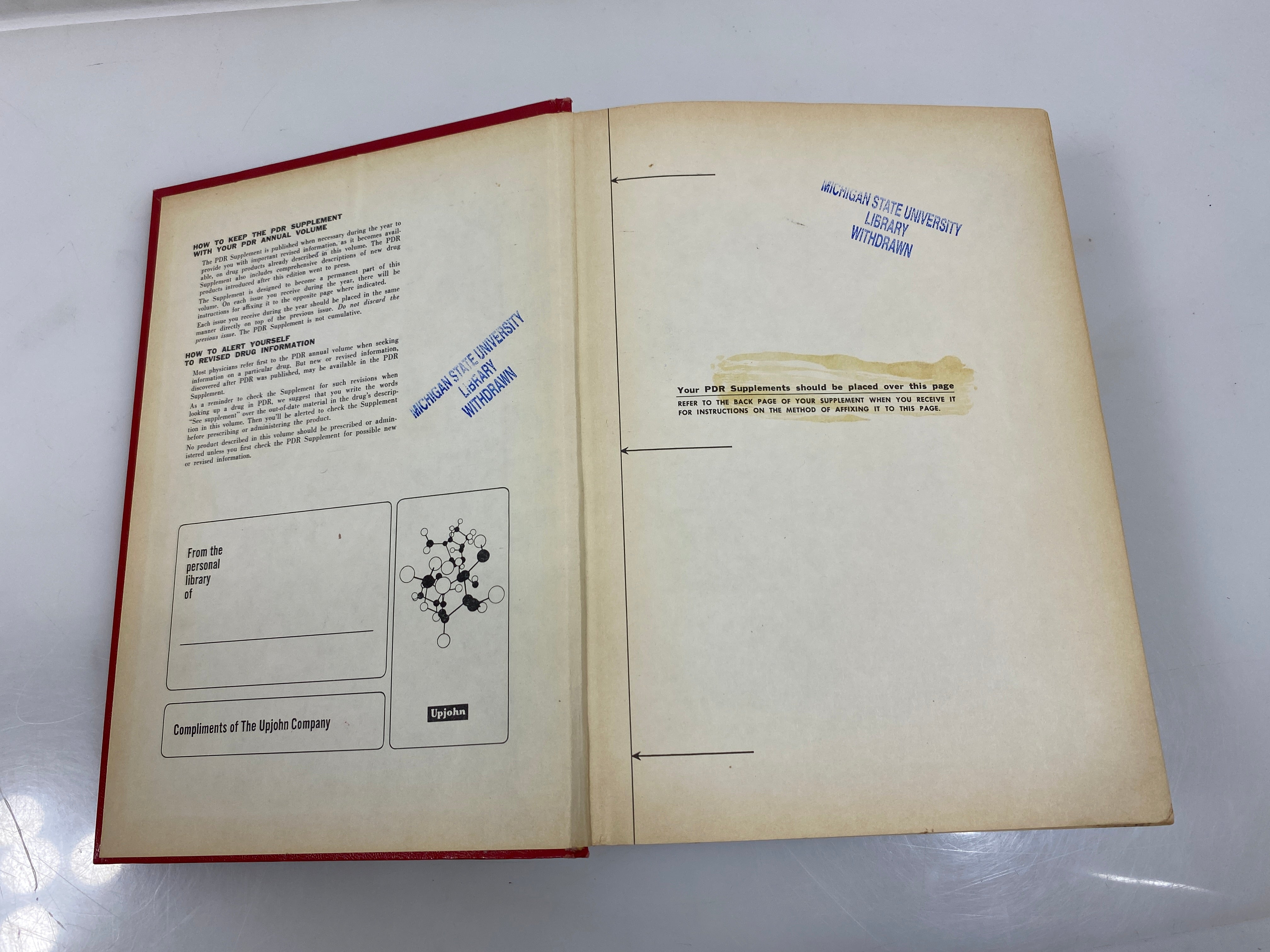 Physicians' Desk Reference 32nd Ed. Medical Economics Ex-library 1978 HC