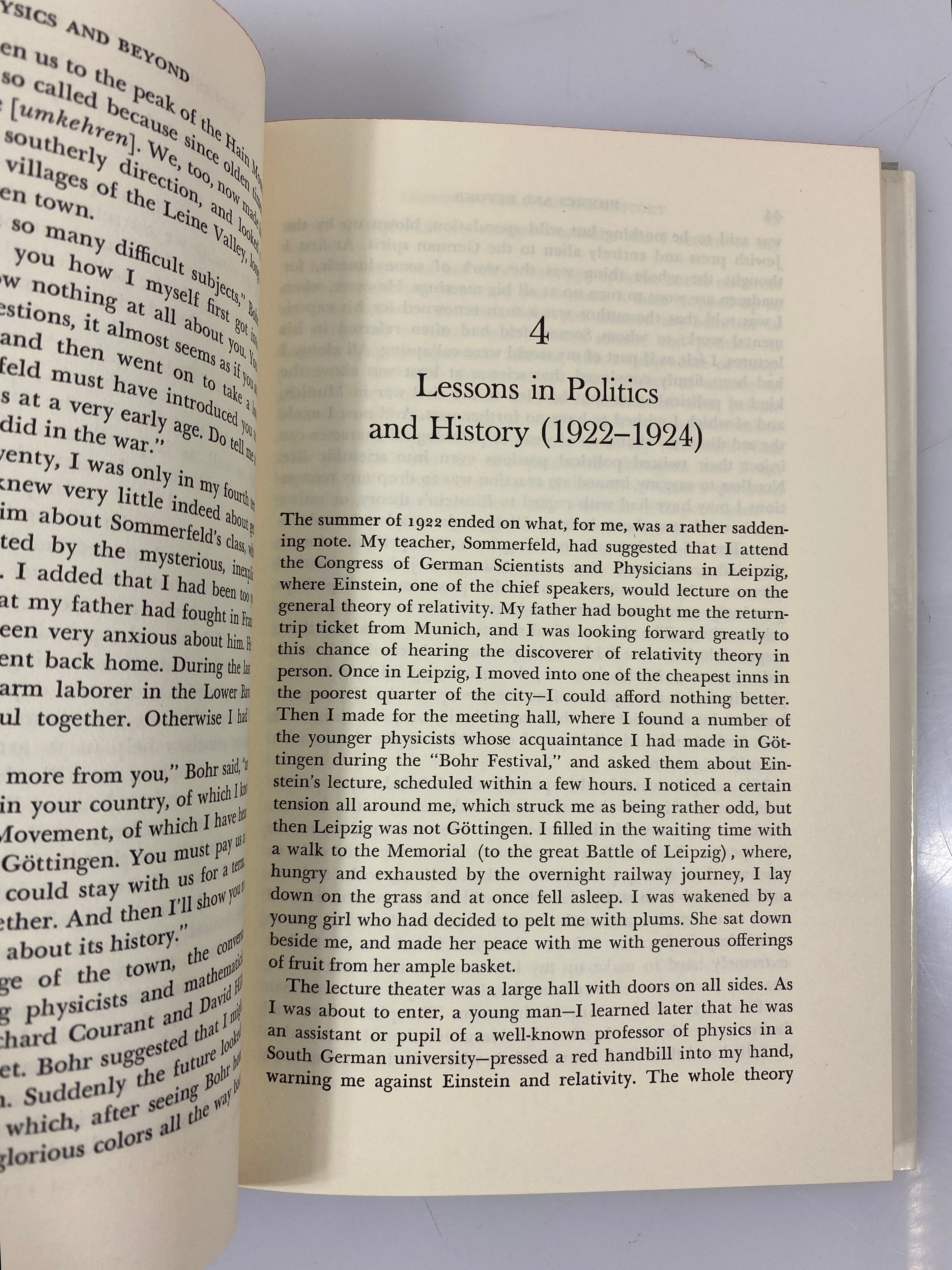 Physics and Beyond by Werner Heisenberg 1971 HC DJ