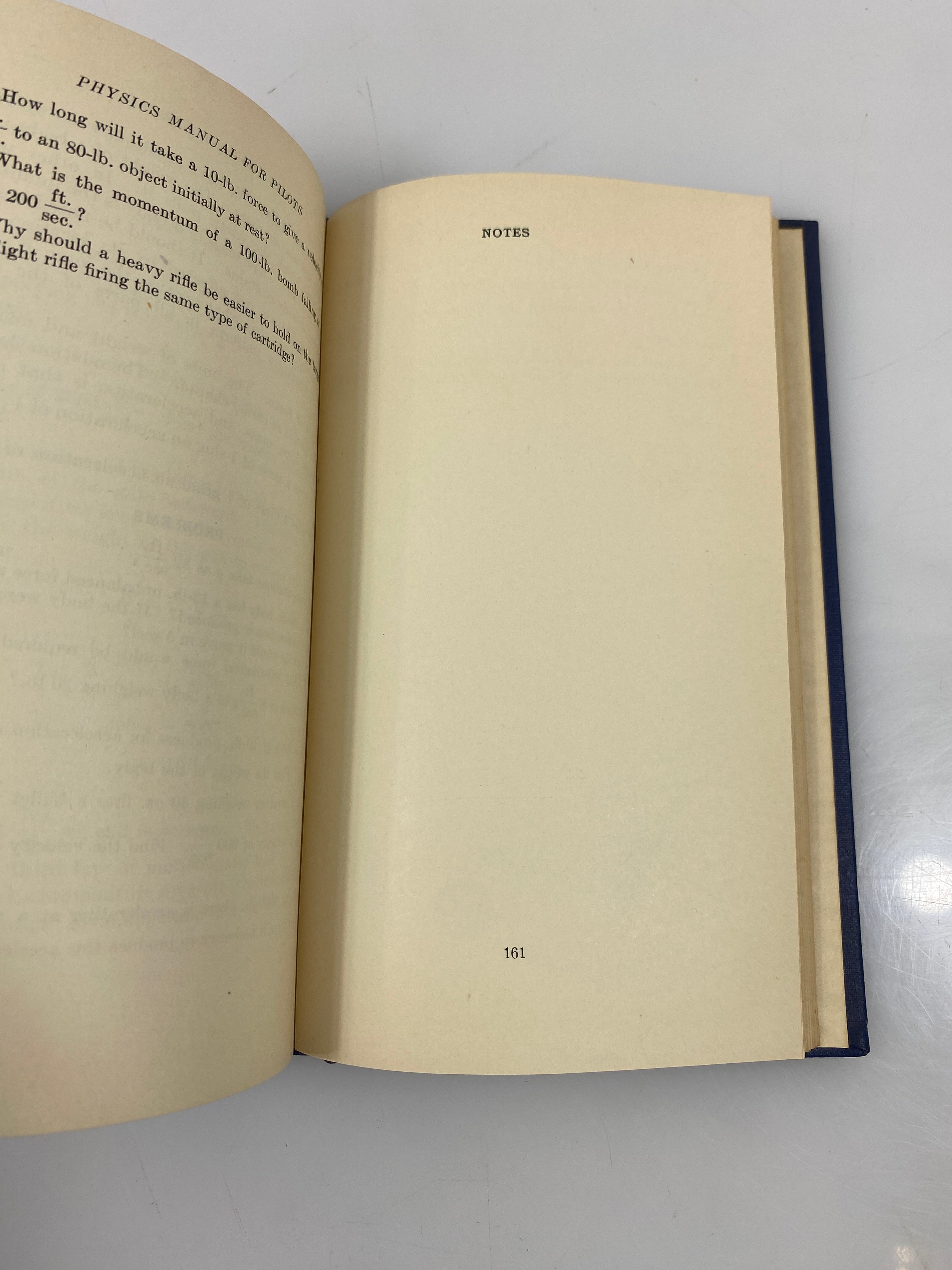 Physics Manual for Pilots U.S. Navy/McGraw-Hill 1943 HC