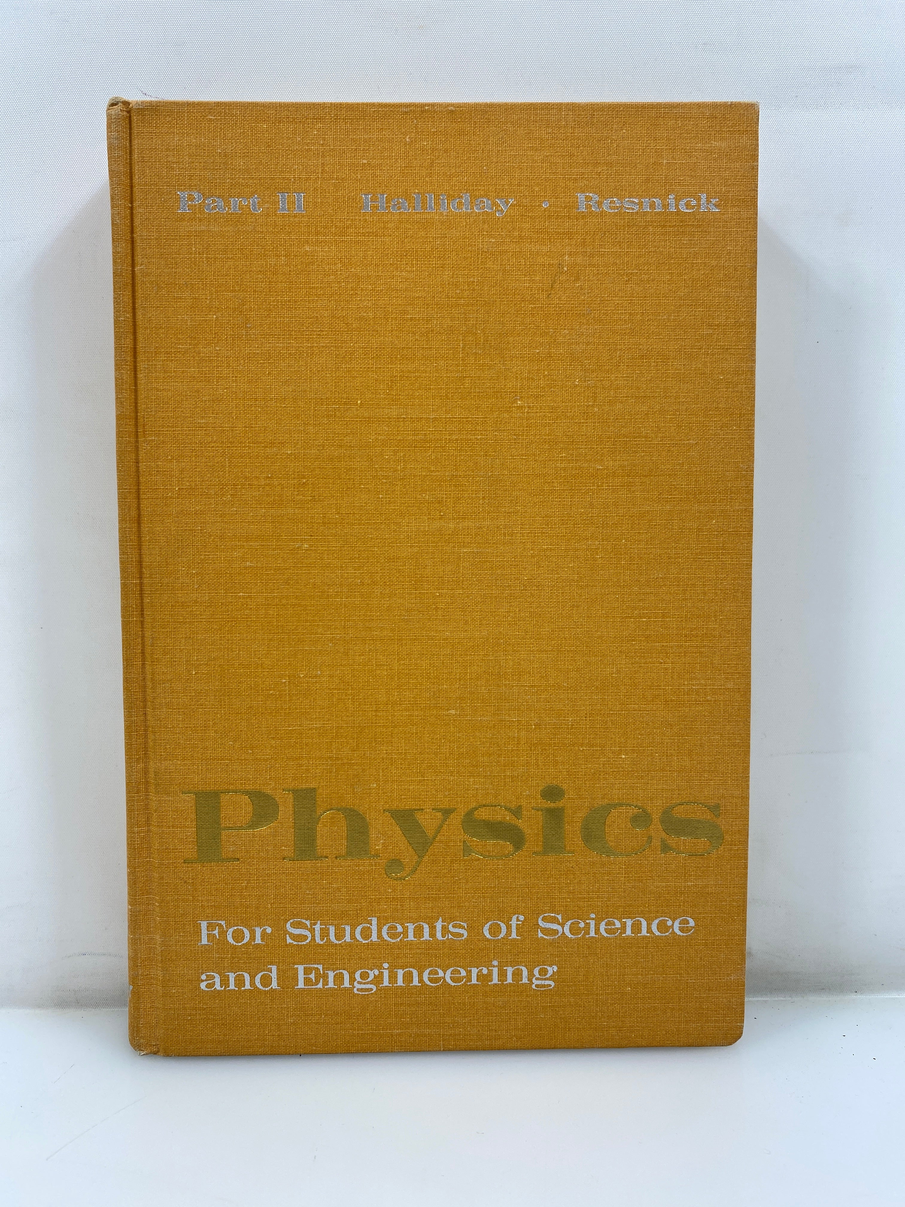 Physics Part II by Halliday/Resnick 1960 HC
