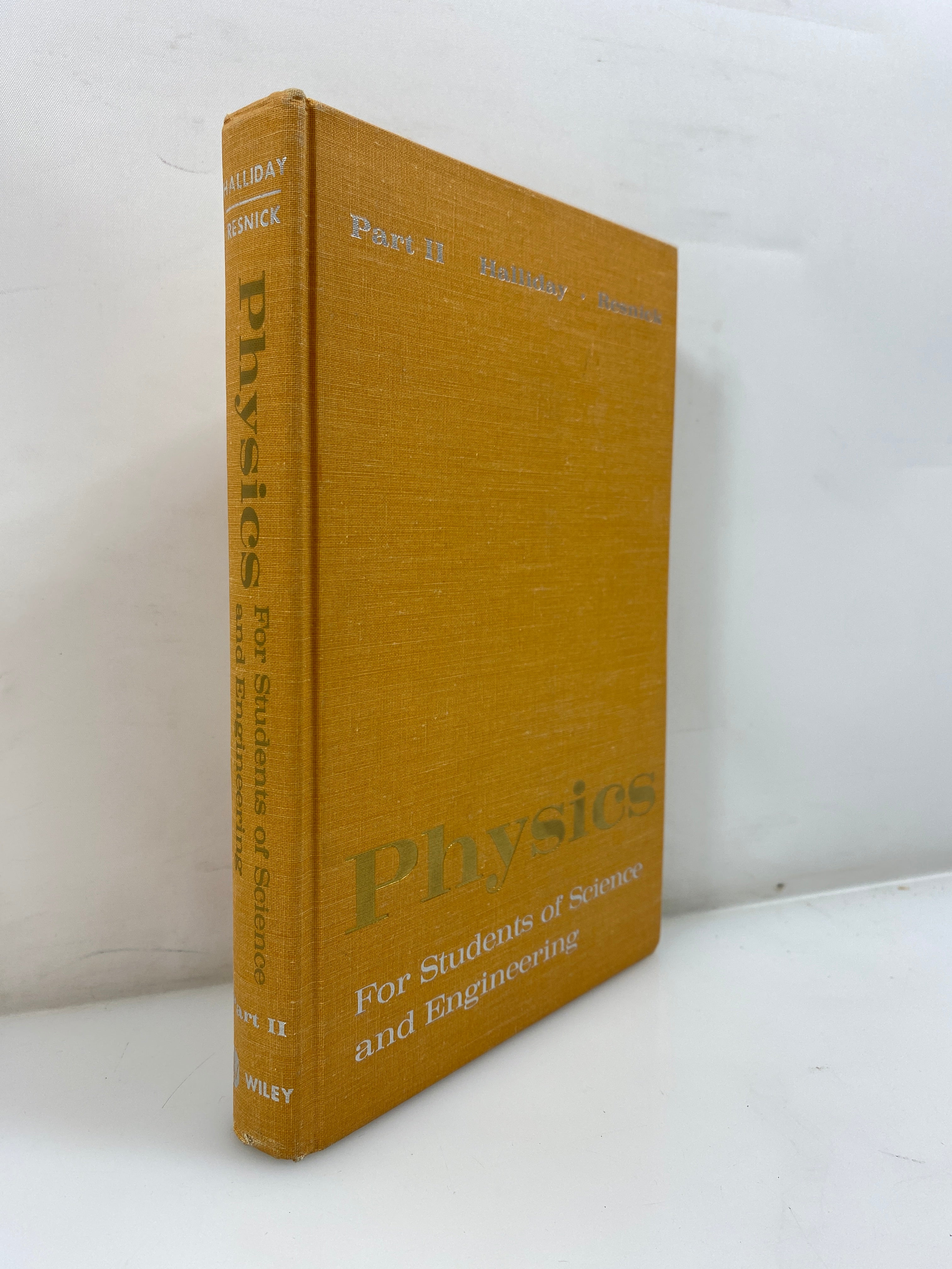 Physics Part II by Halliday/Resnick 1960 HC