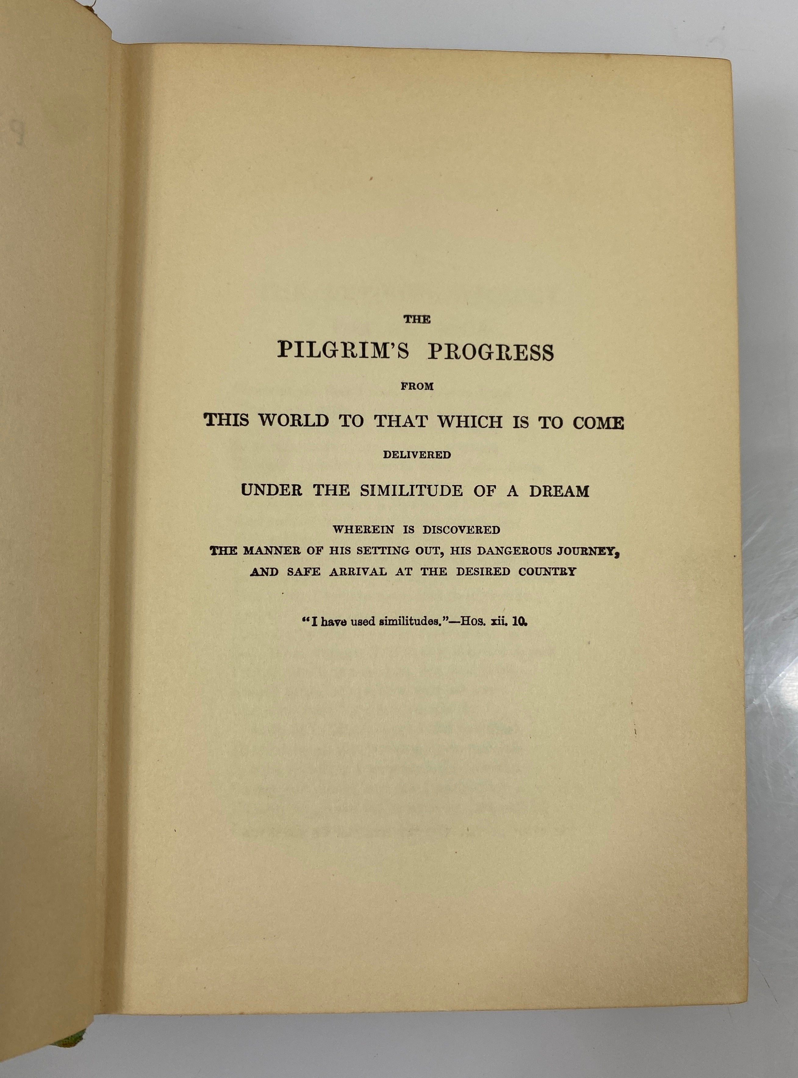 Pilgrim's Progress by John Bunyan Grosset & Dunlap Vintage HC