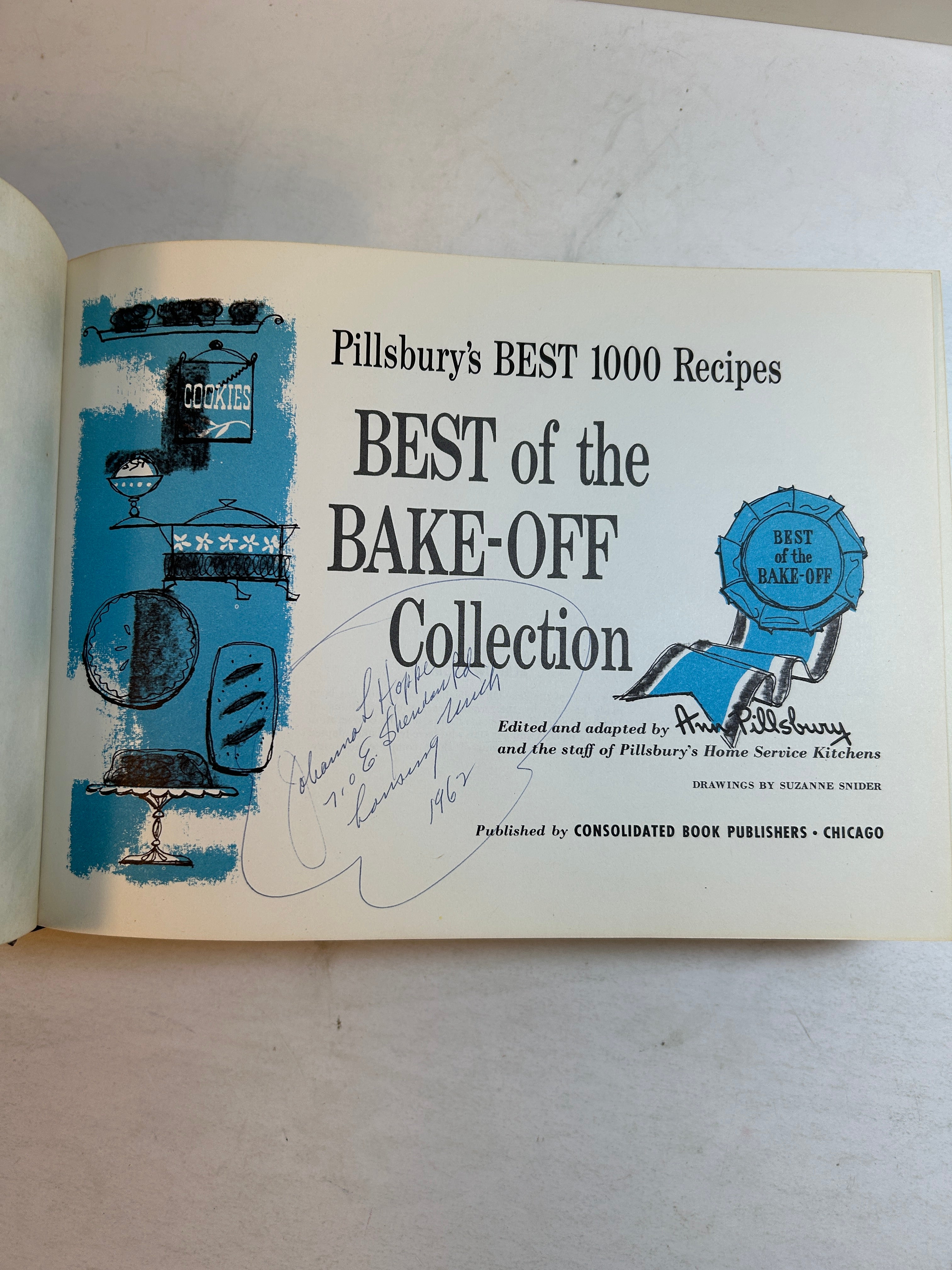 Pillsbury's BEST 1000 Recipes BEST of the BAKE-OFF Collection 1959 HC
