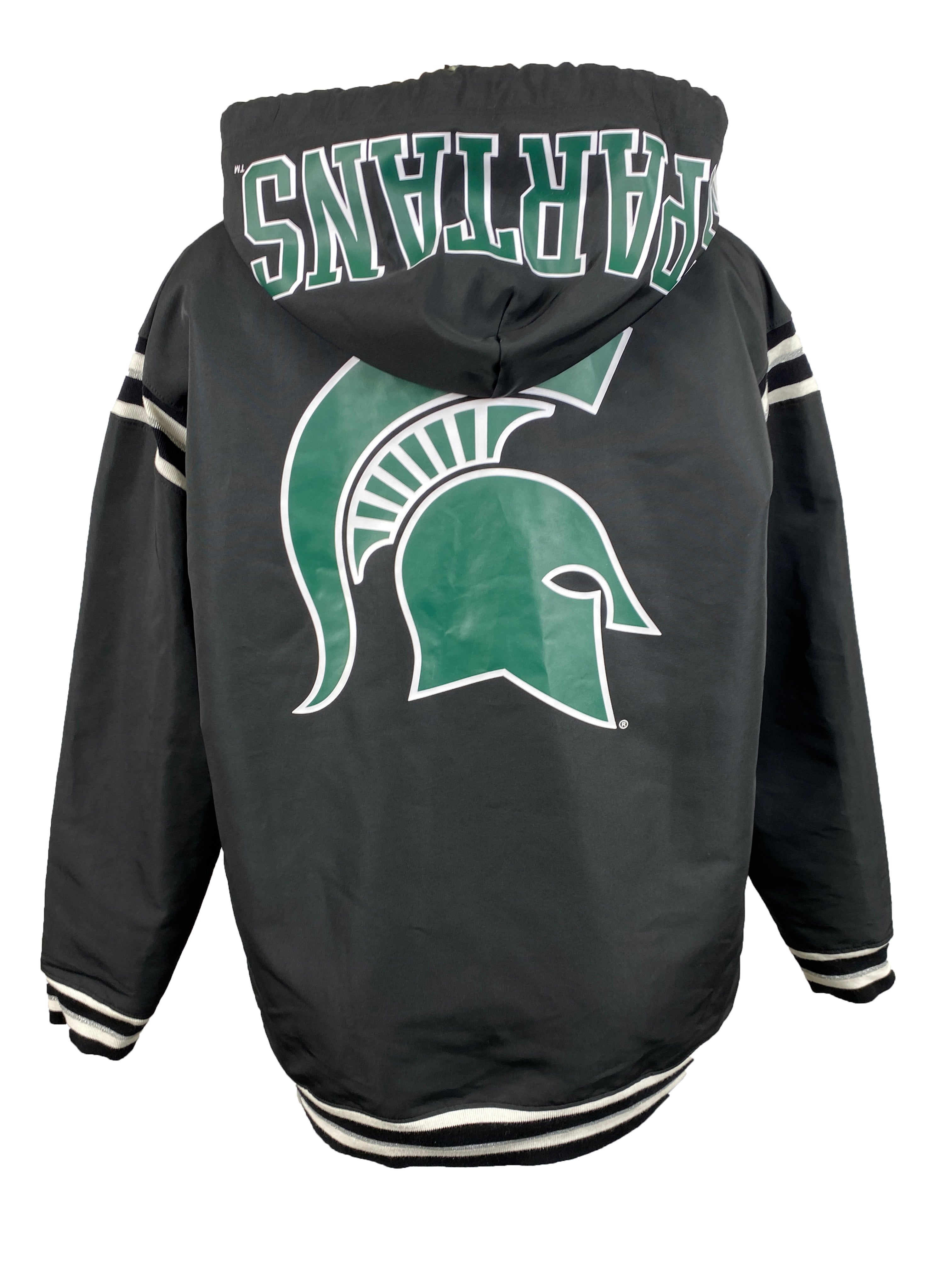 PINK Black Michigan State Windbreaker Women's Size S