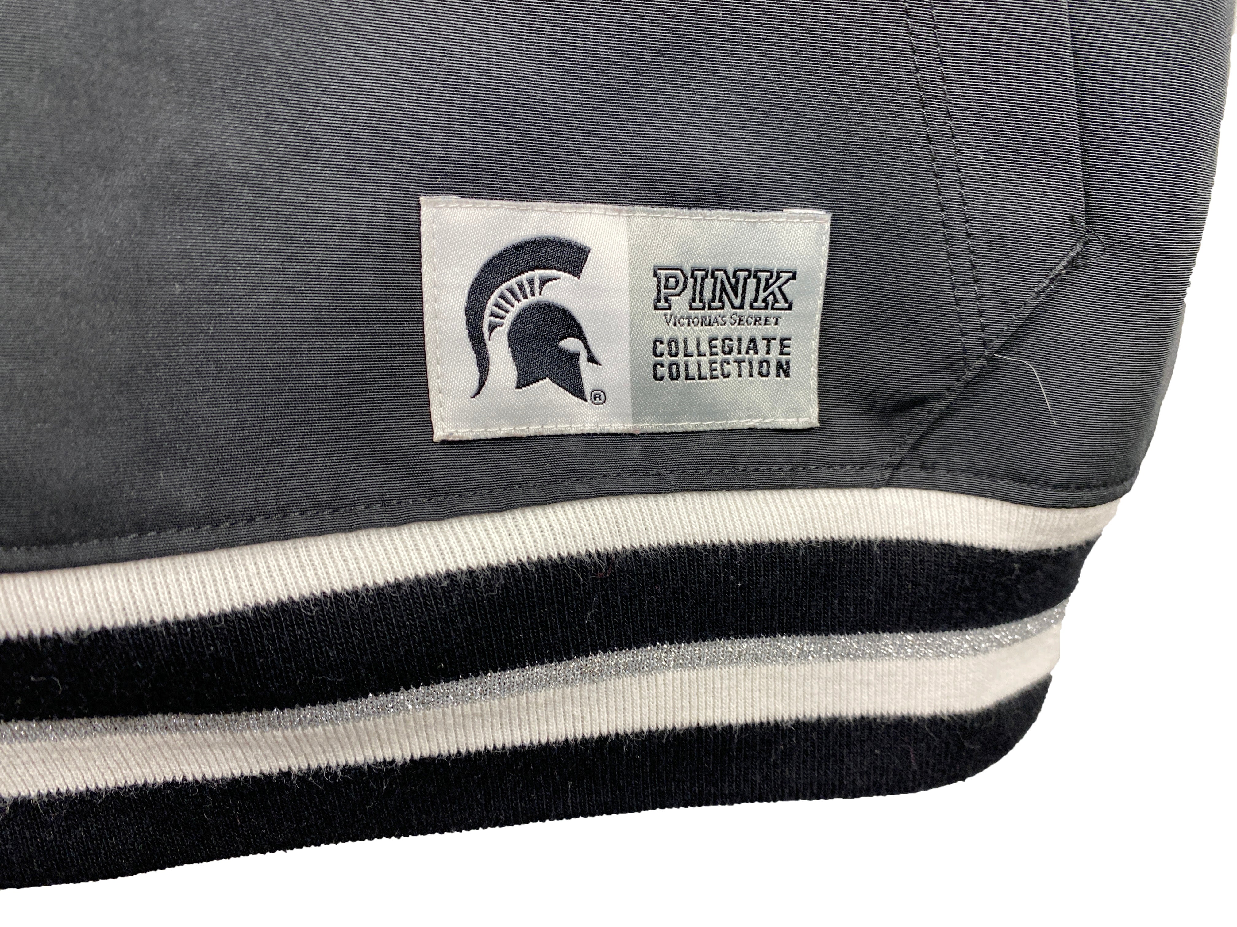 PINK Black Michigan State Windbreaker Women's Size S