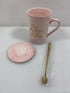 Pink Ceramic Coffee Mug Graduation Gift Set