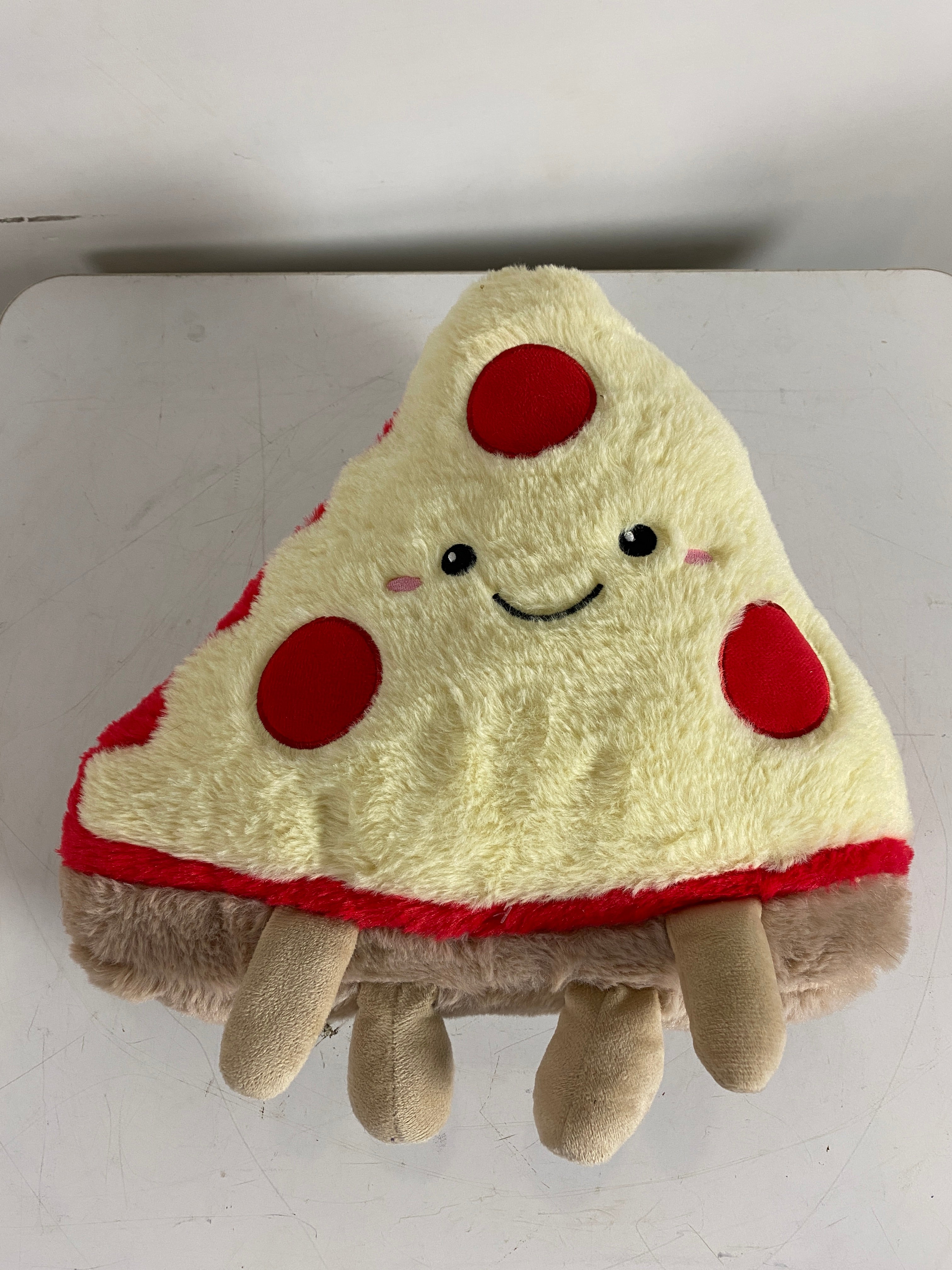 Pink Sky Pizza Slice Warming Snug Bug Plush