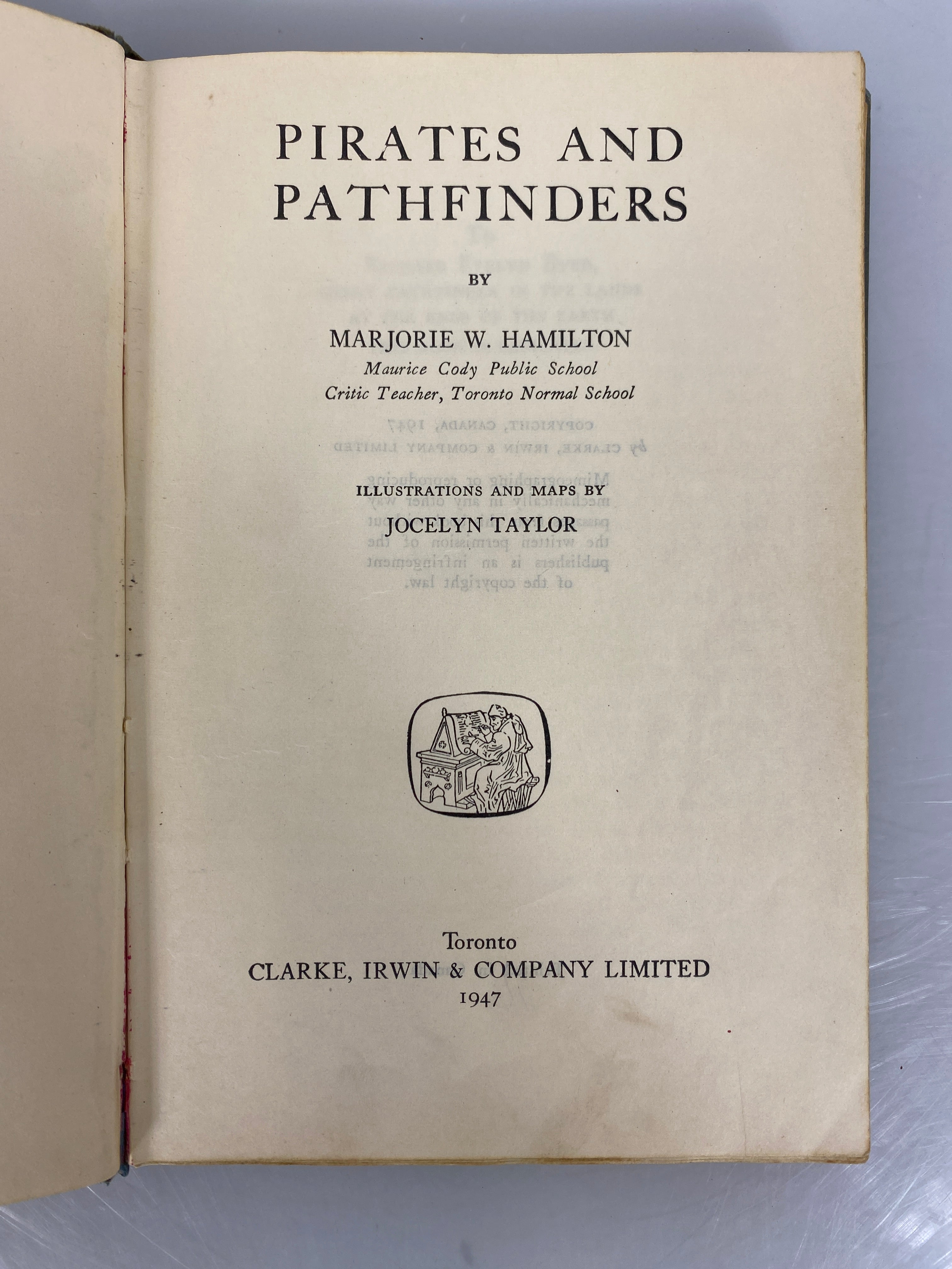 Pirates and Pathfinders by Marjorie Hamilton Vintage 1947 Ex-Library HC
