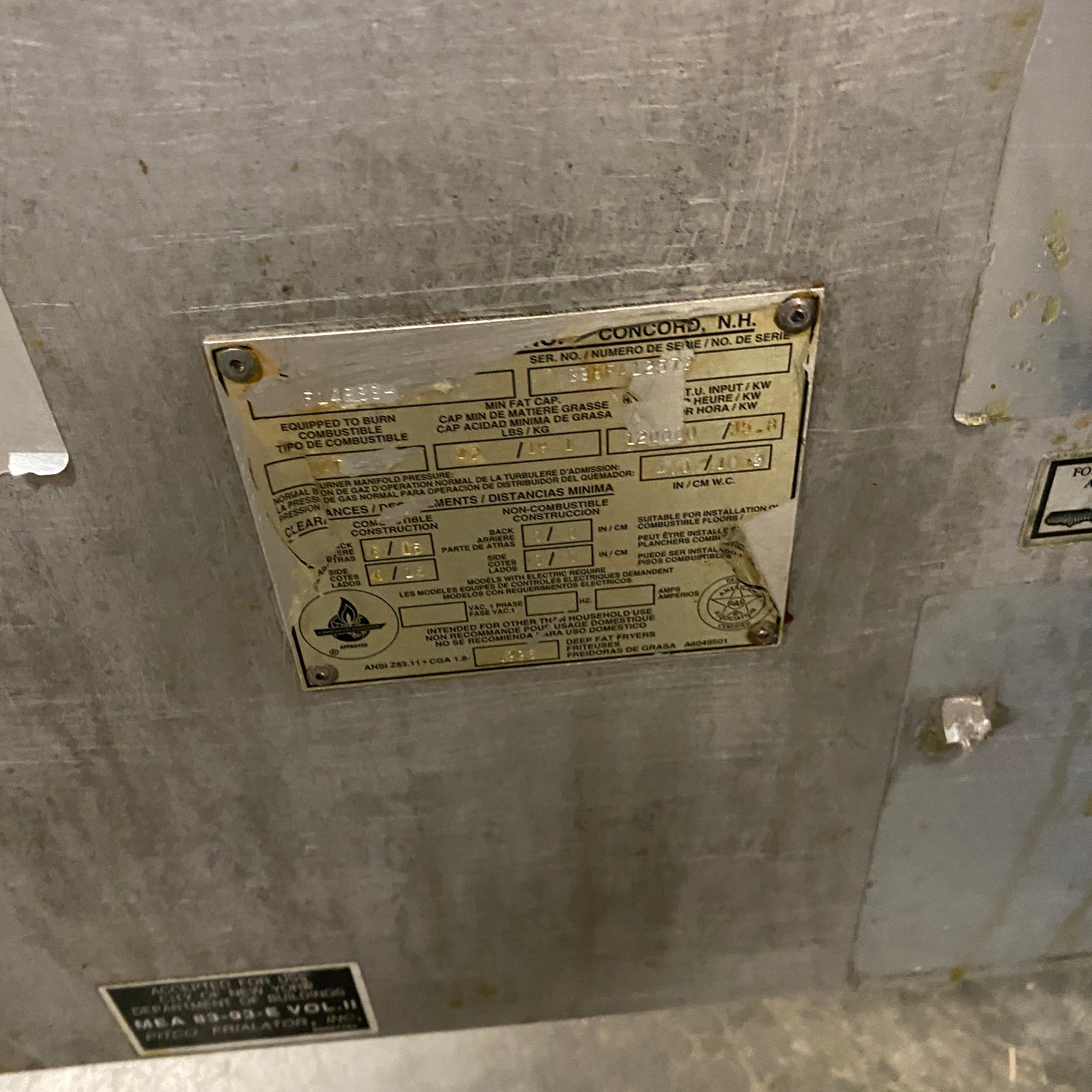 Pitco "Frialator" #F1488-V Double Oil Fryer