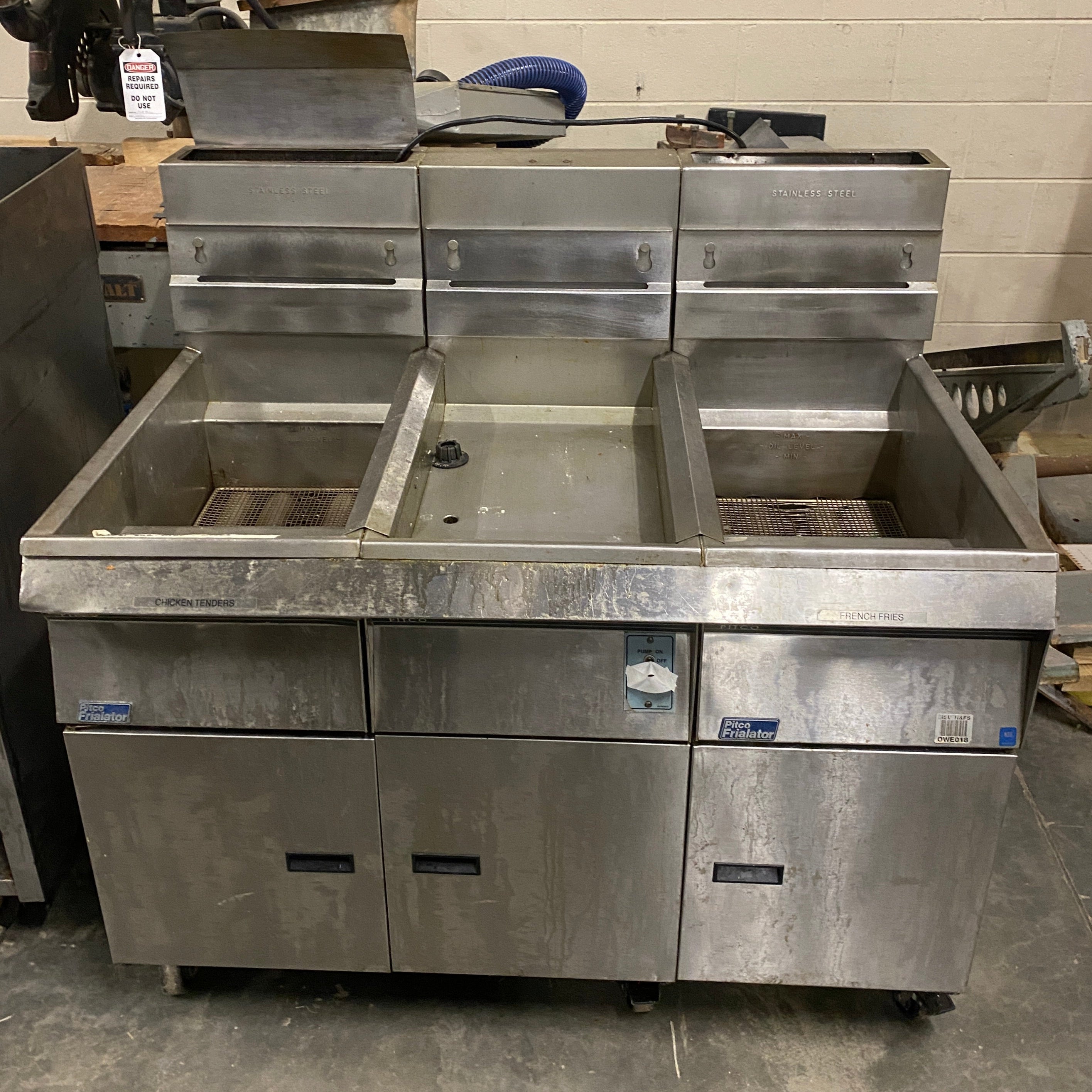 Pitco "Frialator" #F1488-V Double Oil Fryer