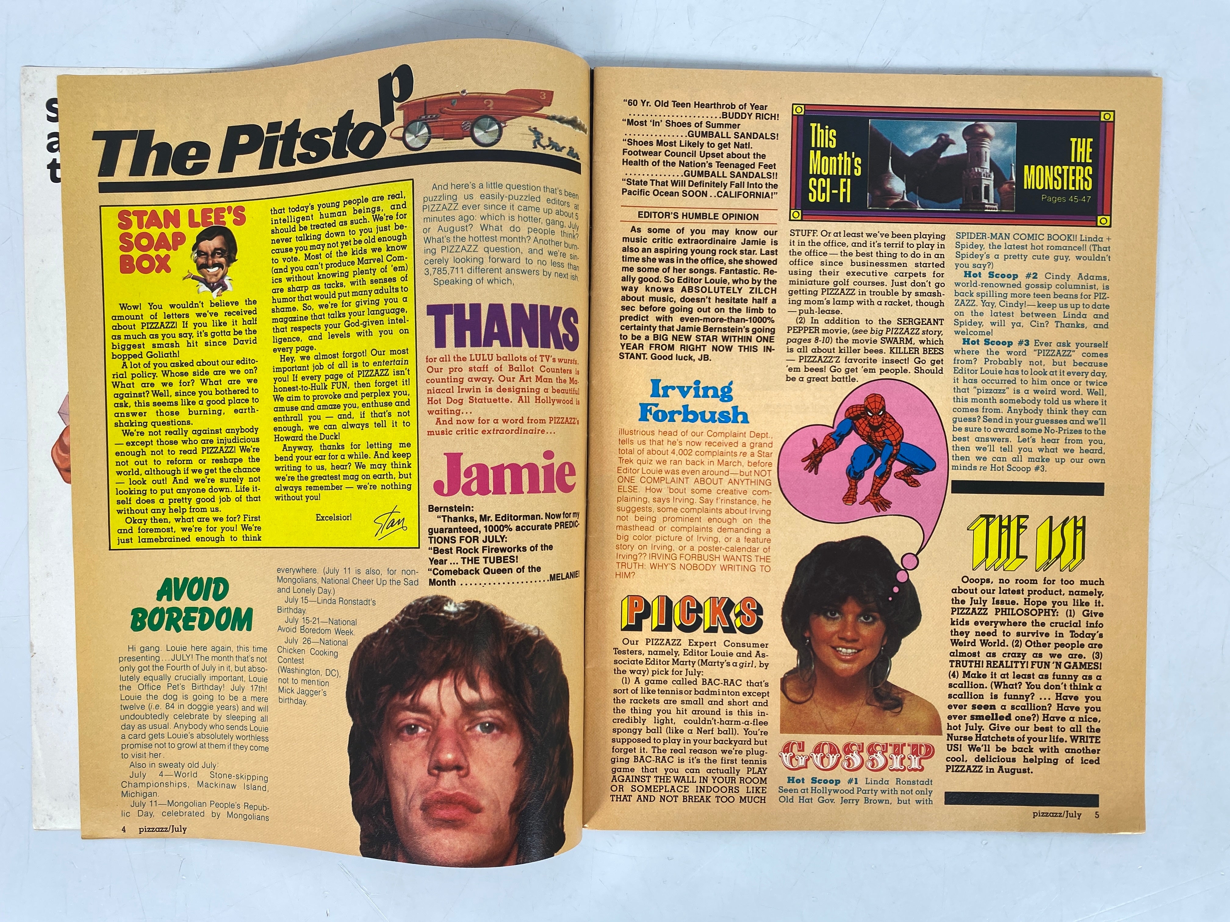 Pizzazz Magazine July 1978 Marvel Comics Magazine