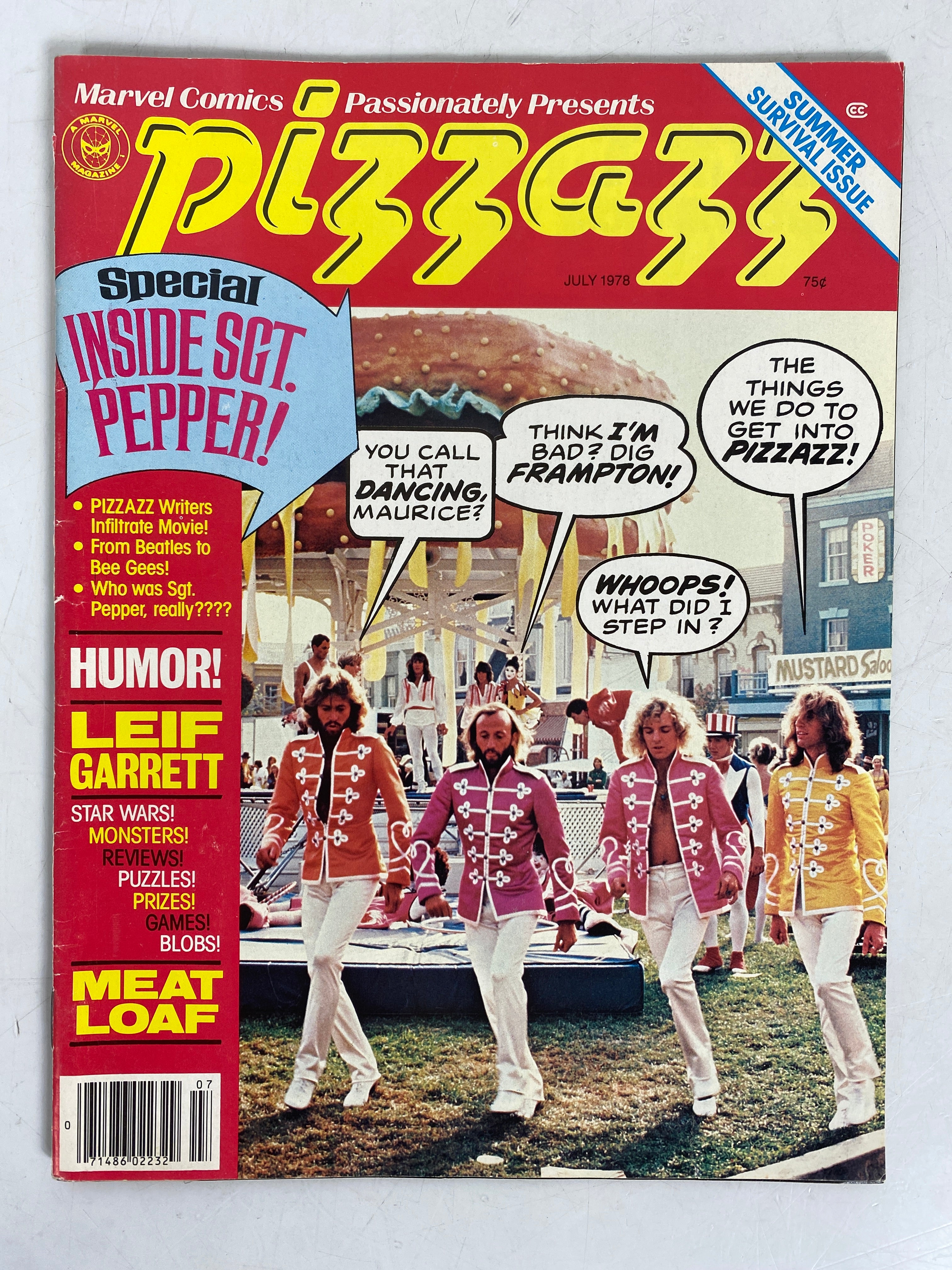 Pizzazz Magazine July 1978 Marvel Comics Magazine