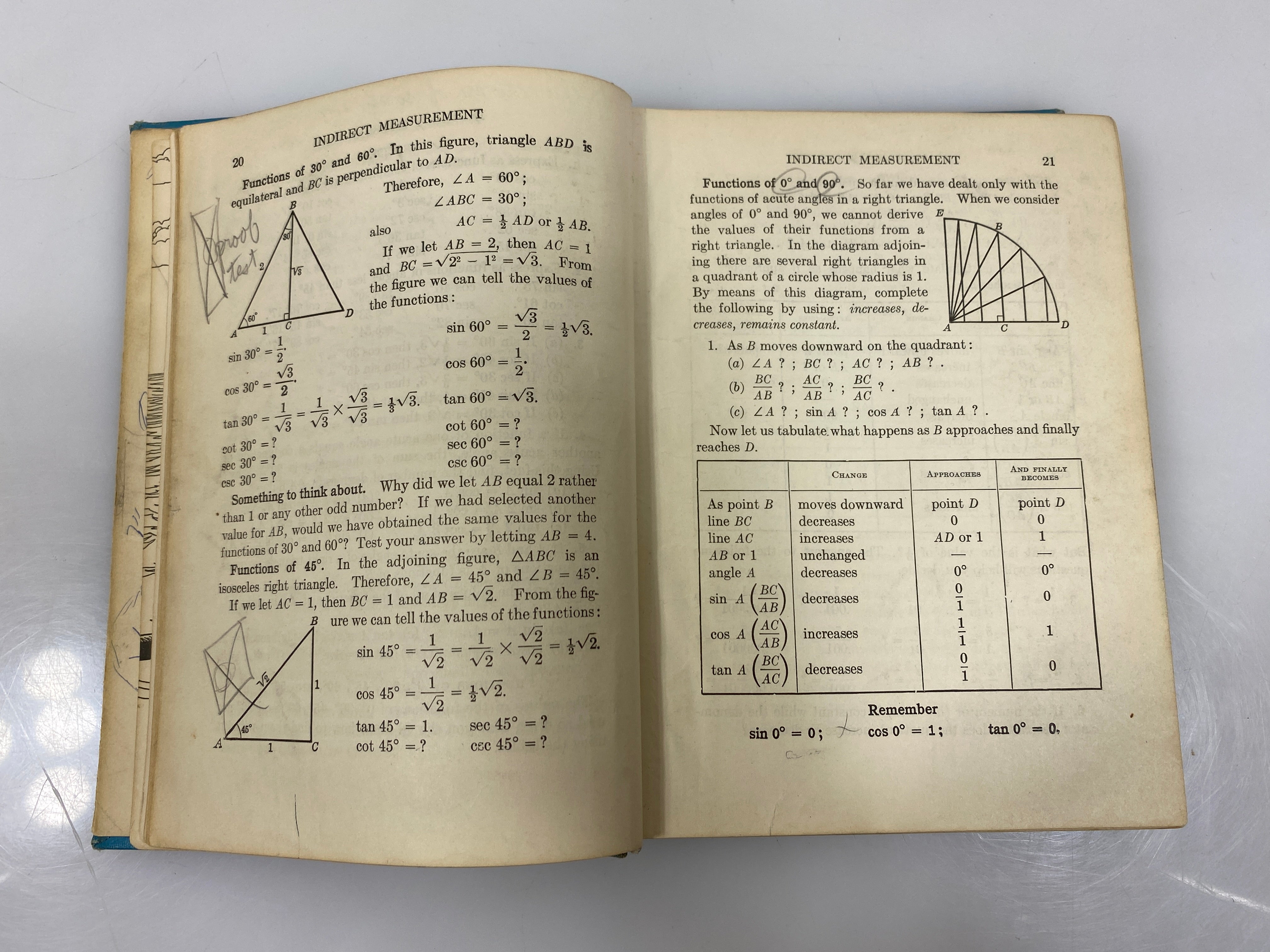 Plane Trigonometry by Freilich/Shanholt/McCormack 1958 HC