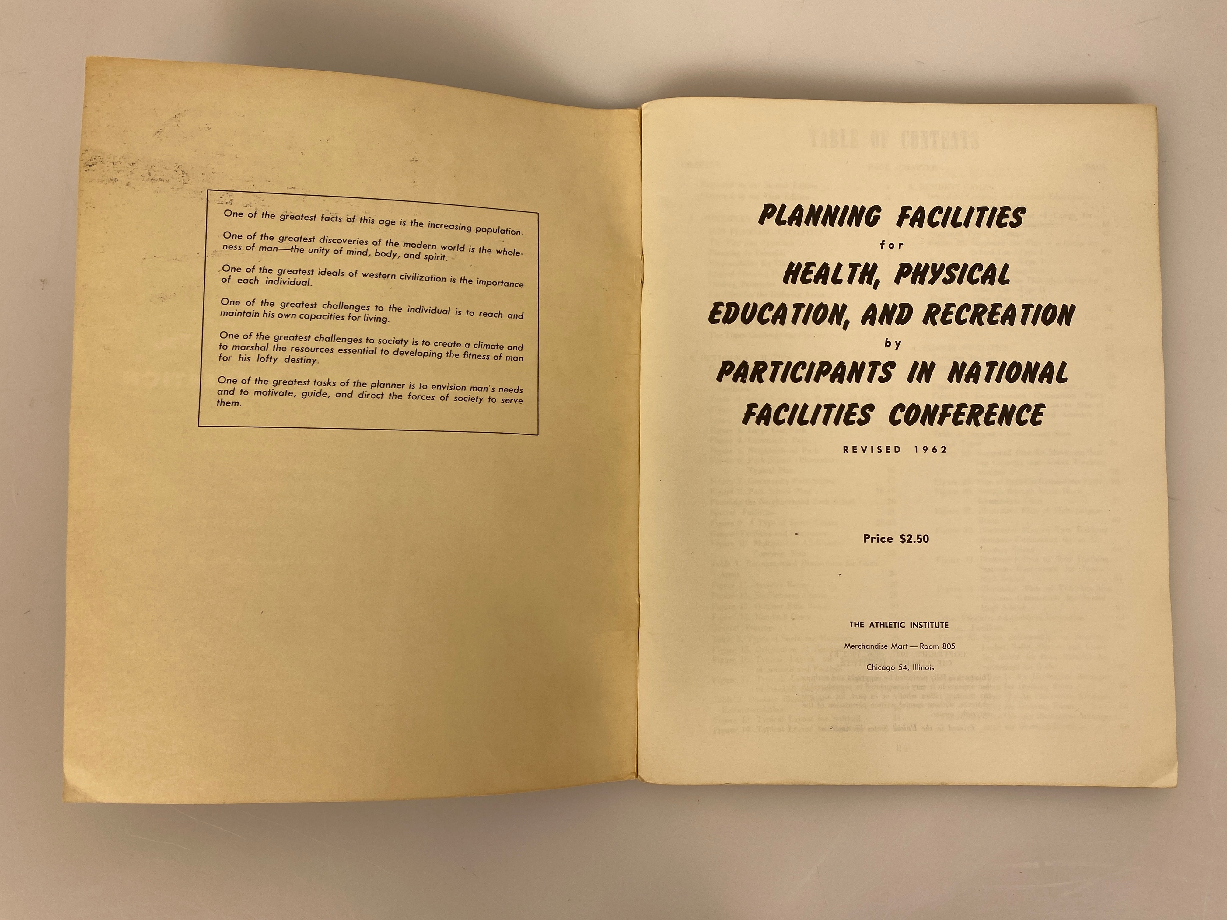 Planning Facilities for Health Physical Education & Recreation Rare 1962 SC
