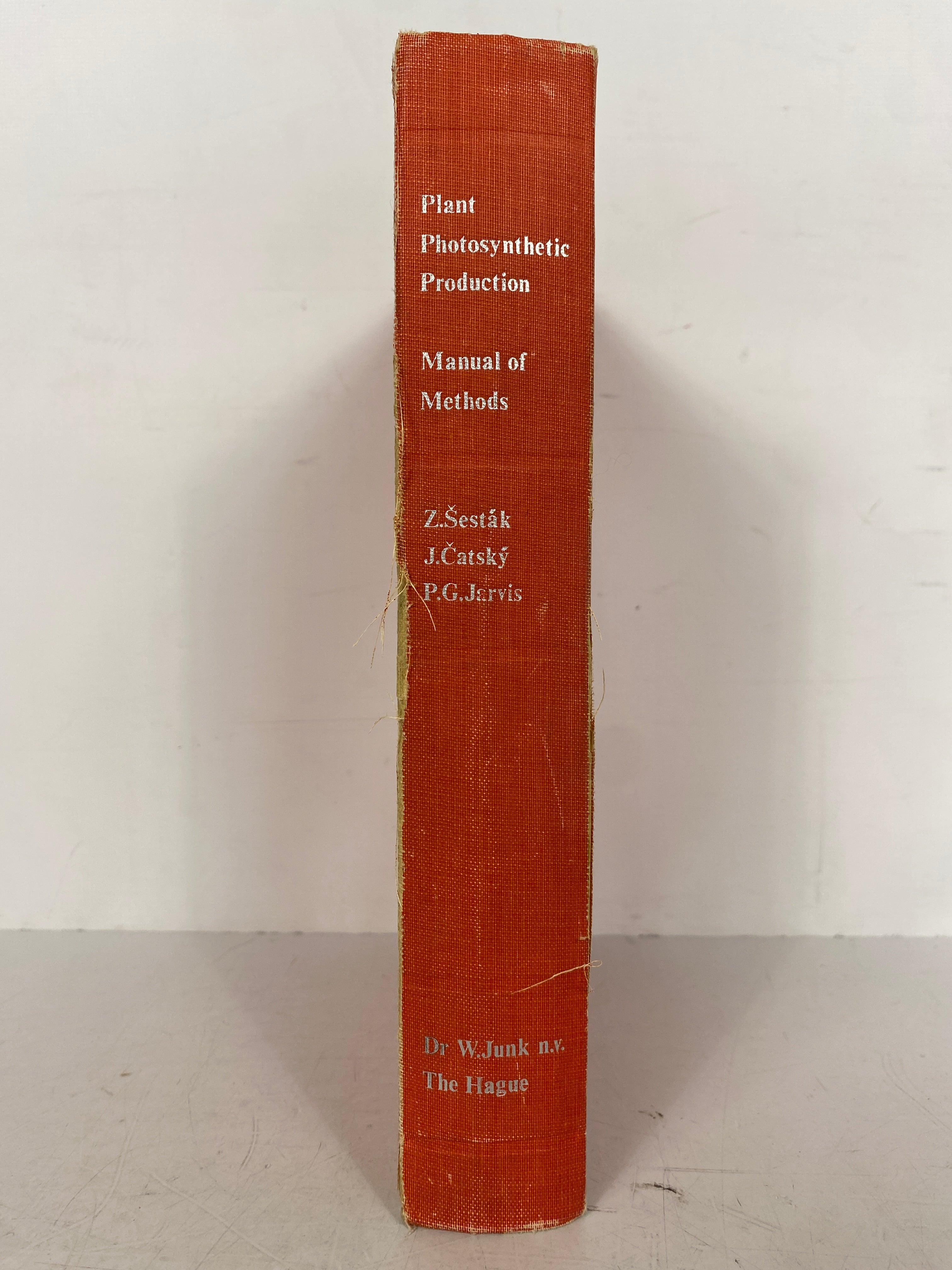 Plant Photosynthetic Production Manual of Methods 1971 HC