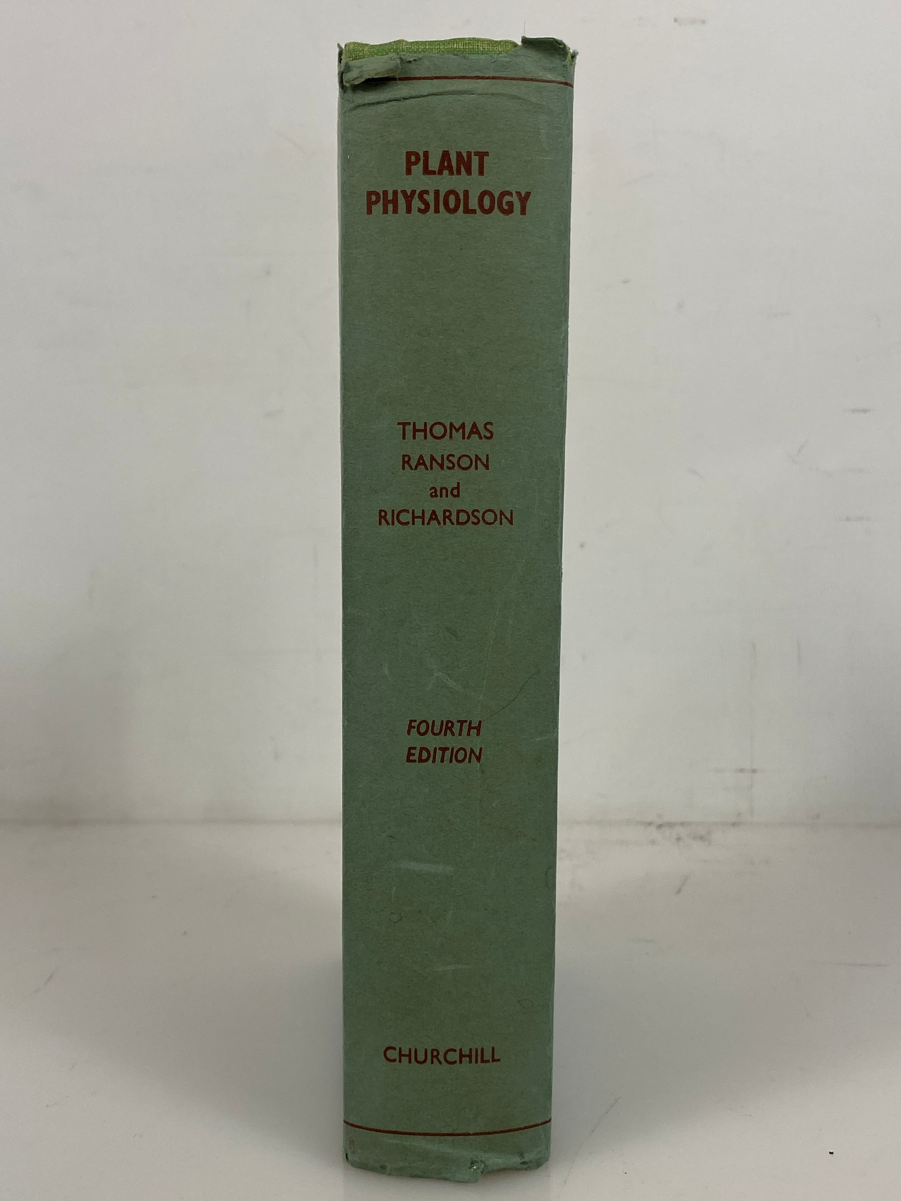 Plant Physiology by Meirion Thomas 1958 Fourth Edition HC DJ