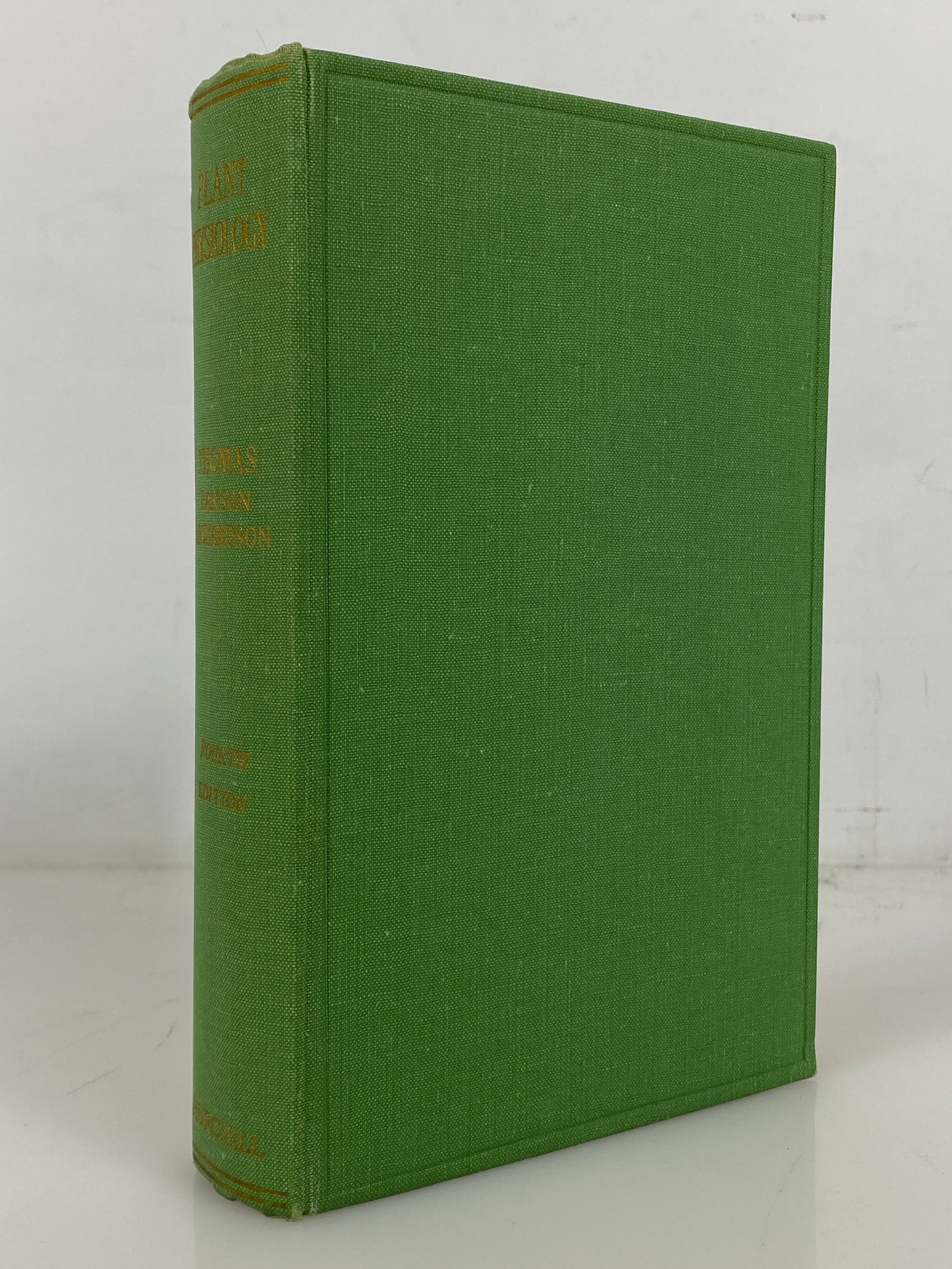 Plant Physiology by Meirion Thomas 1958 Fourth Edition HC DJ