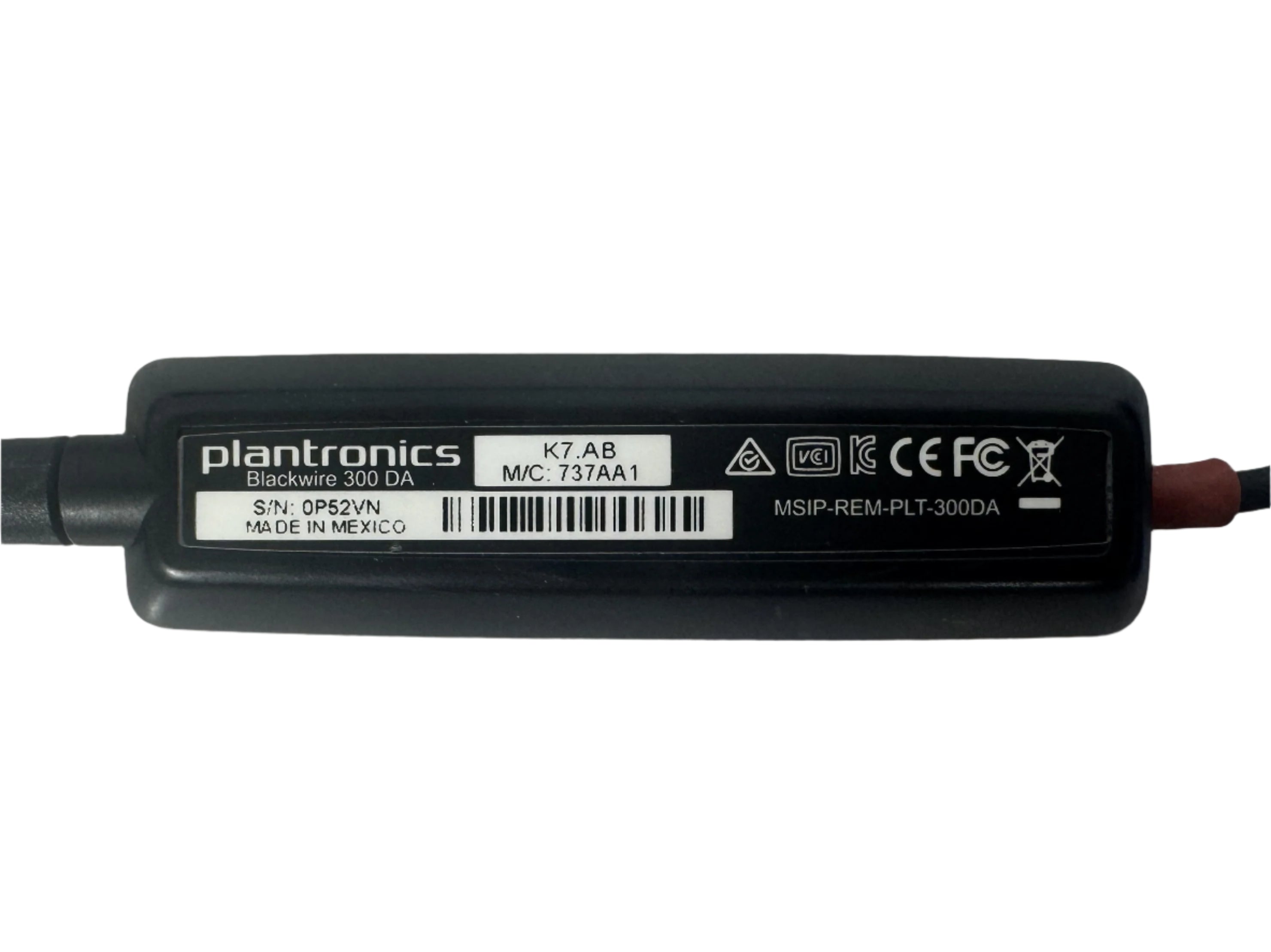 Plantronics Blackwire 300DA Mono USB PC Computer Headset With Microphone