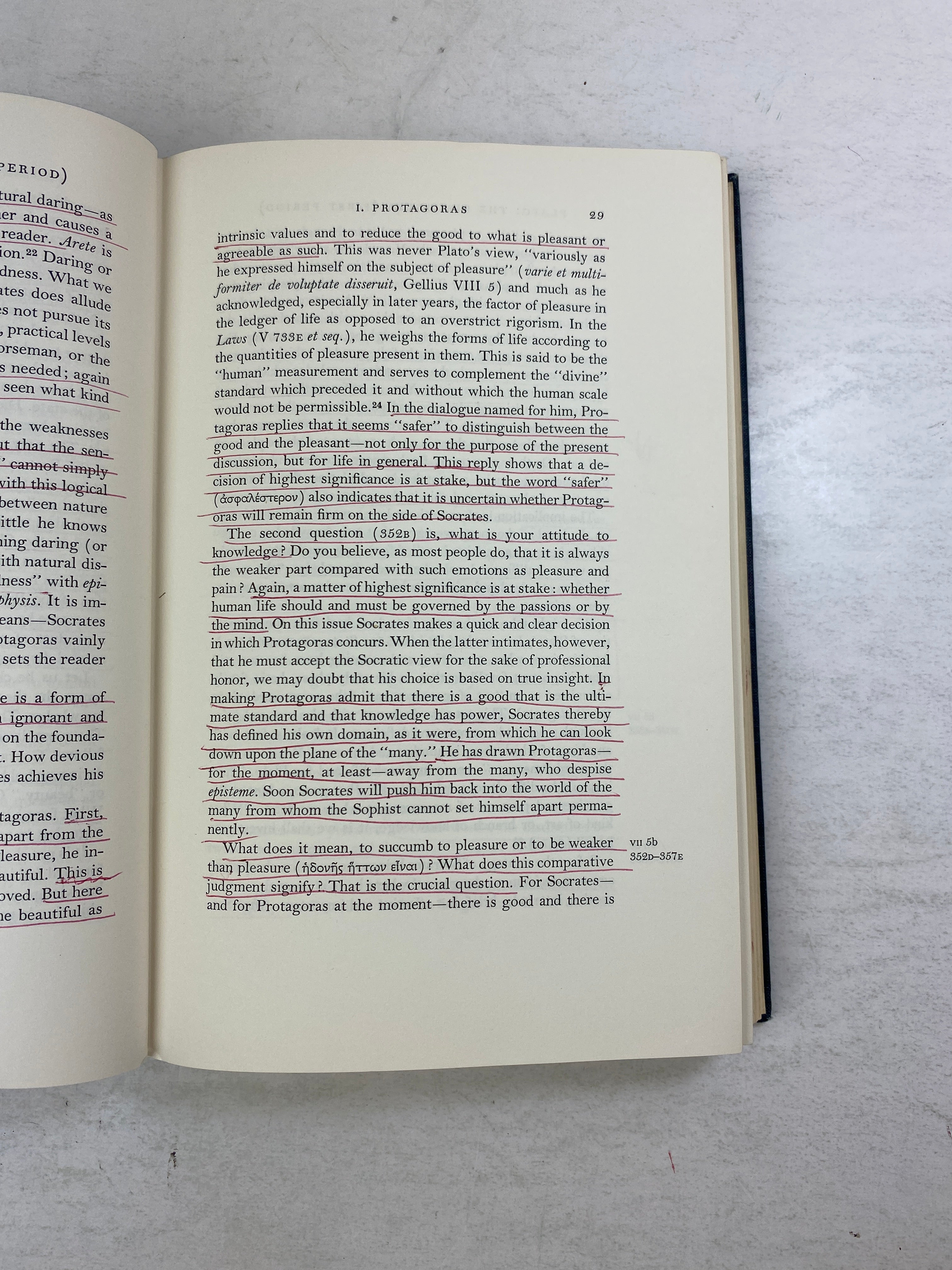Plato 2 The Dialogues 1st Period by Friedlander Ex-library 1964 HC