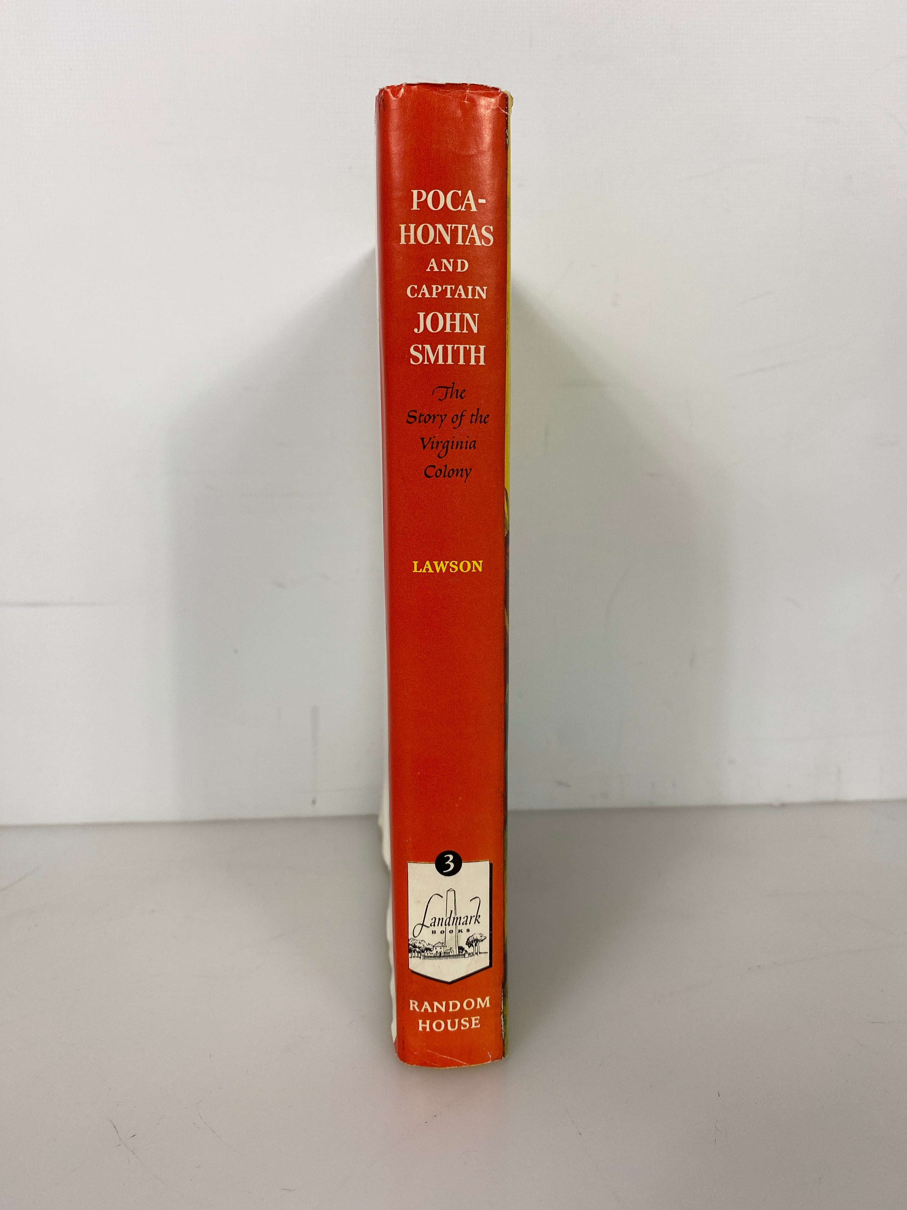 Pocahontas and Captain John Smith Marie Lawson Random House 1950 HCDJ