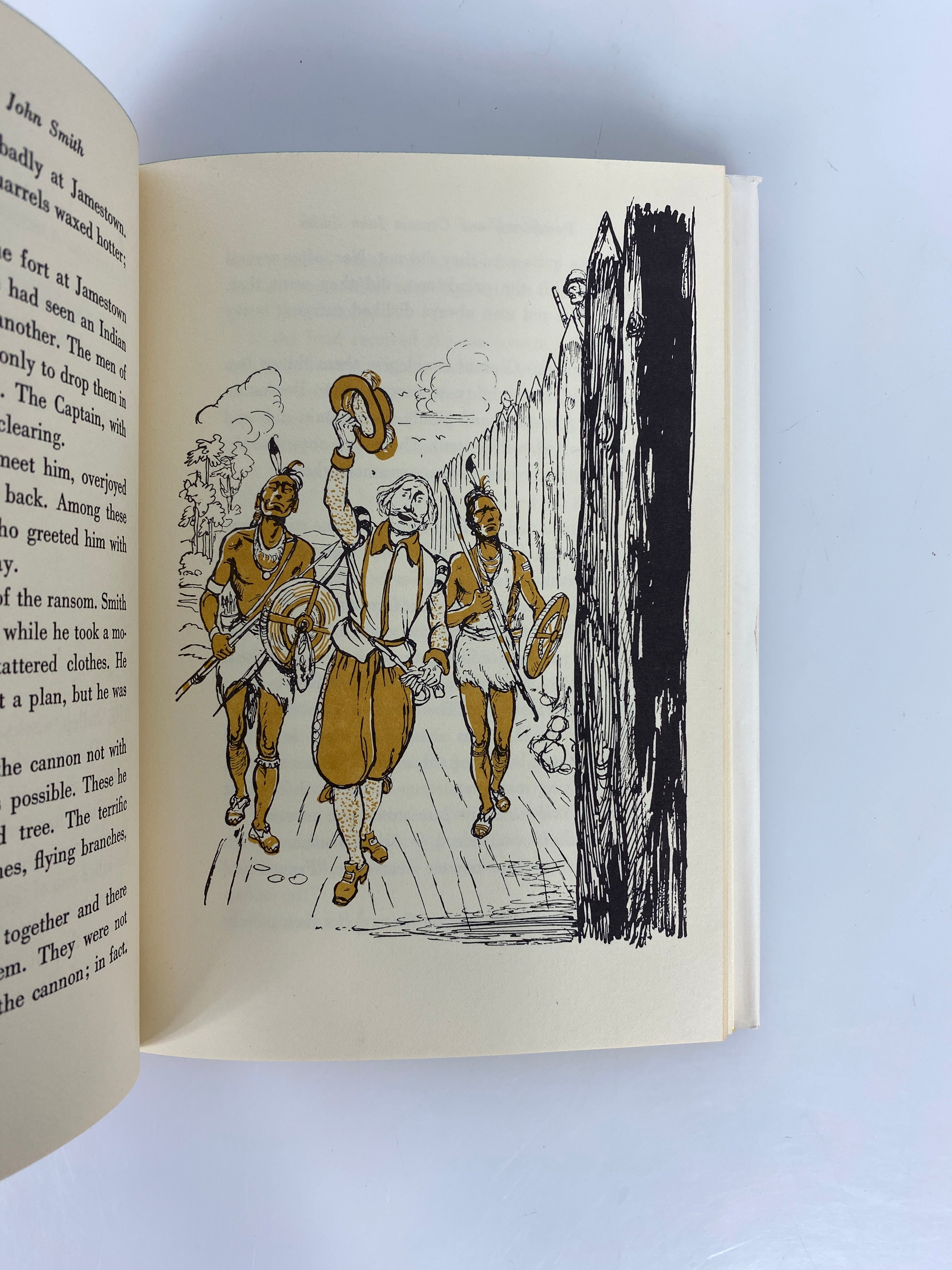Pocahontas and Captain John Smith Marie Lawson Random House 1950 HCDJ