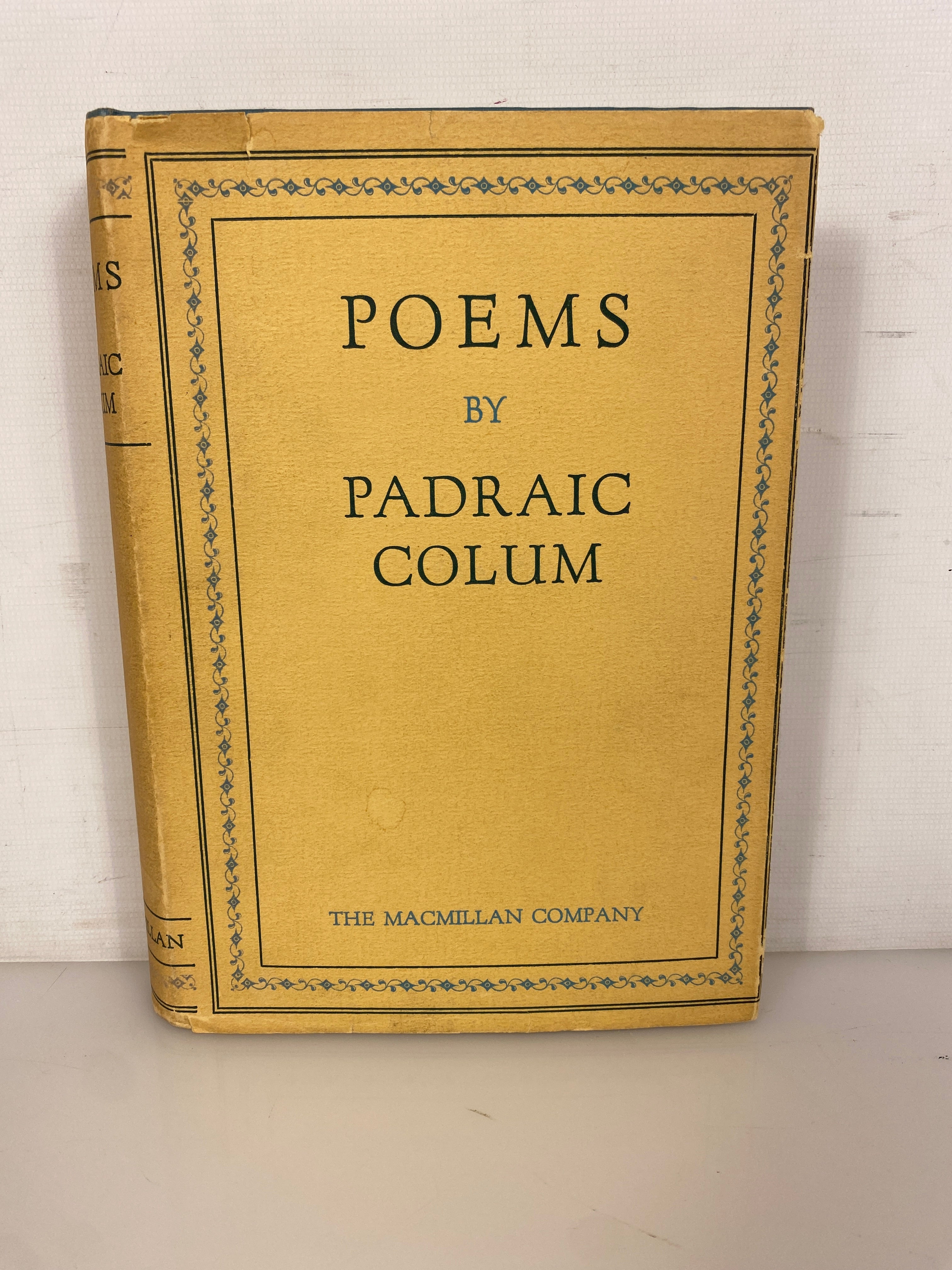 Poems by Padraic Colum 1932 The Macmillan Company HC DJ