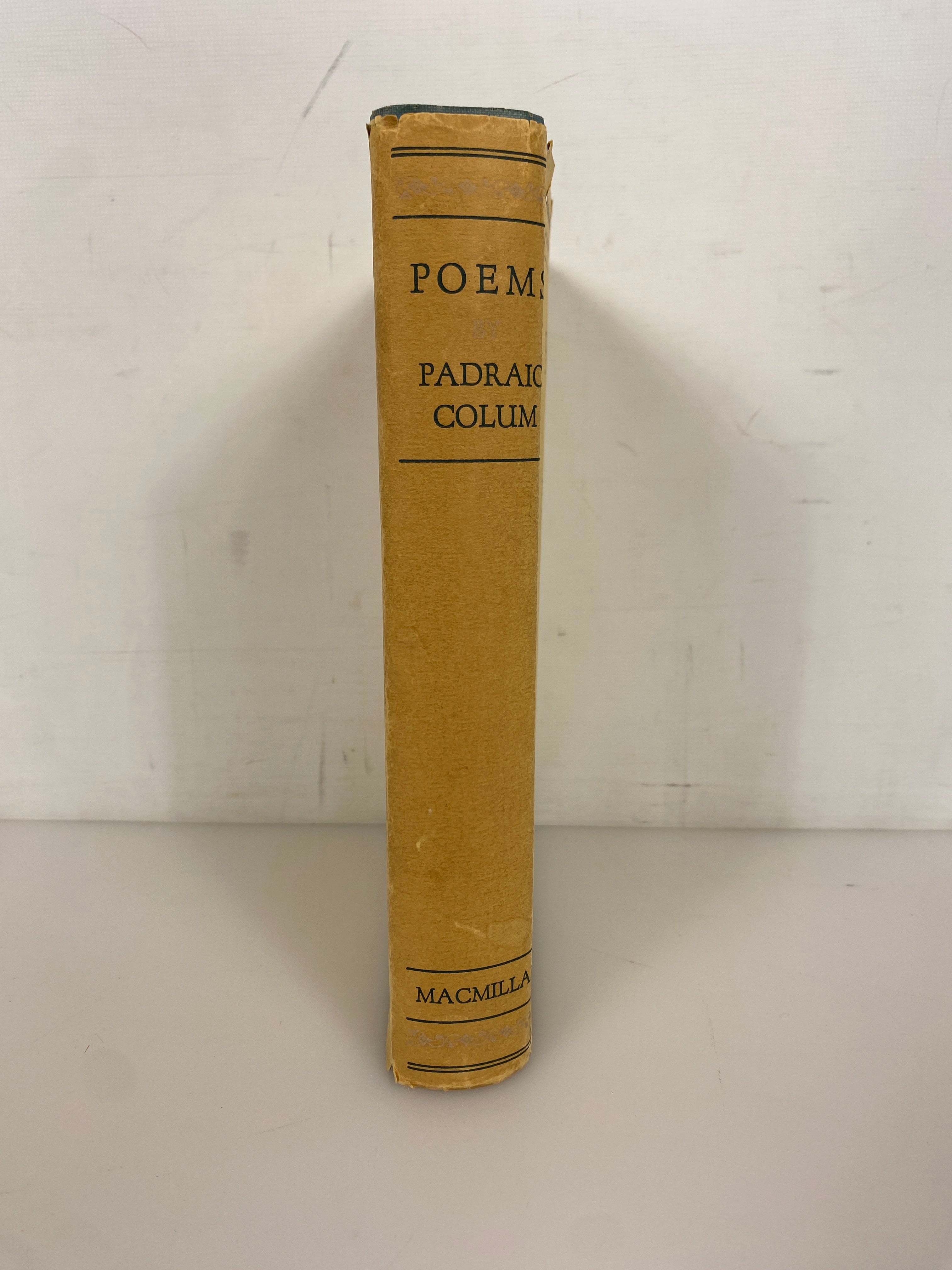 Poems by Padraic Colum 1932 The Macmillan Company HC DJ