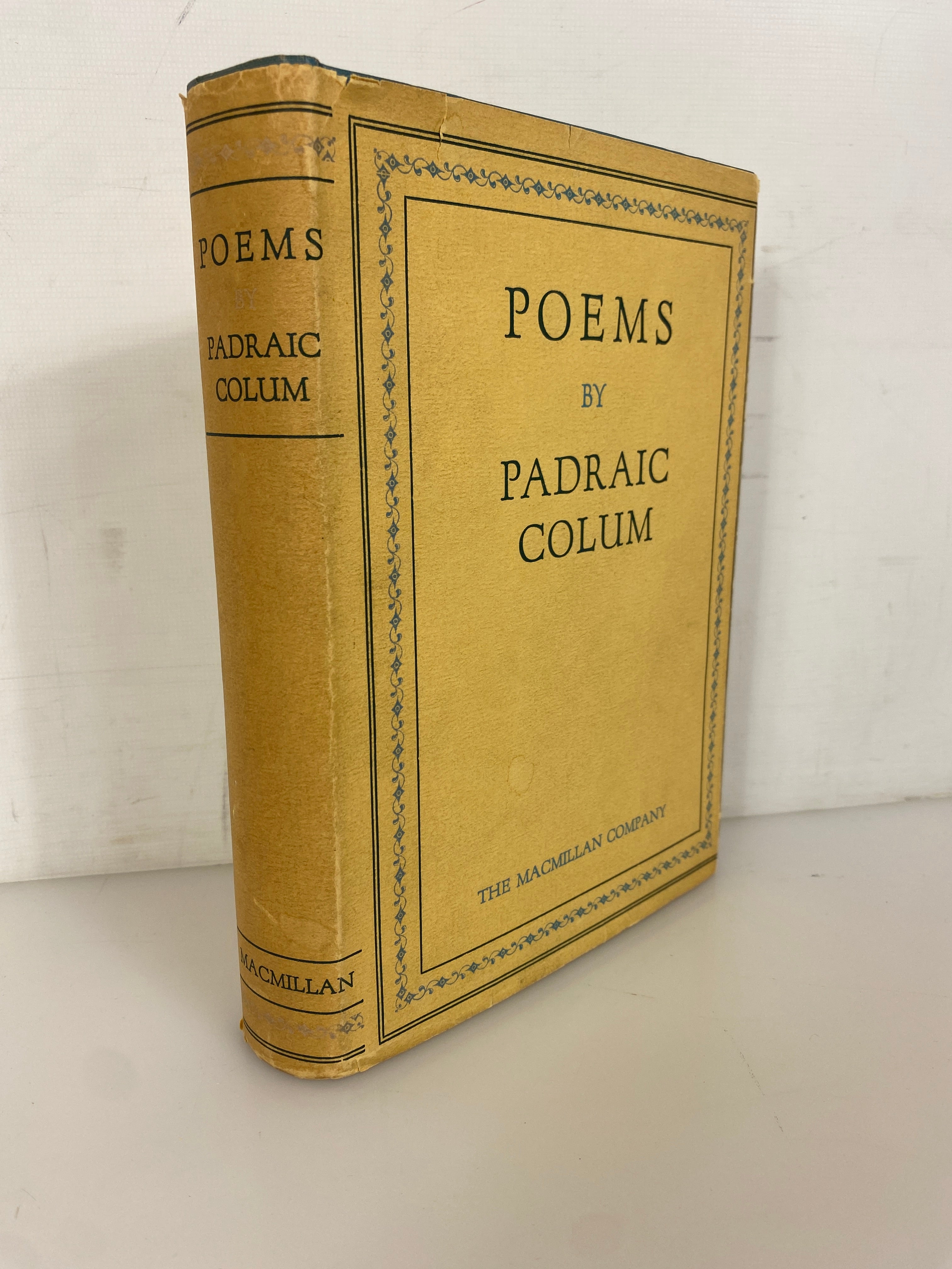 Poems by Padraic Colum 1932 The Macmillan Company HC DJ