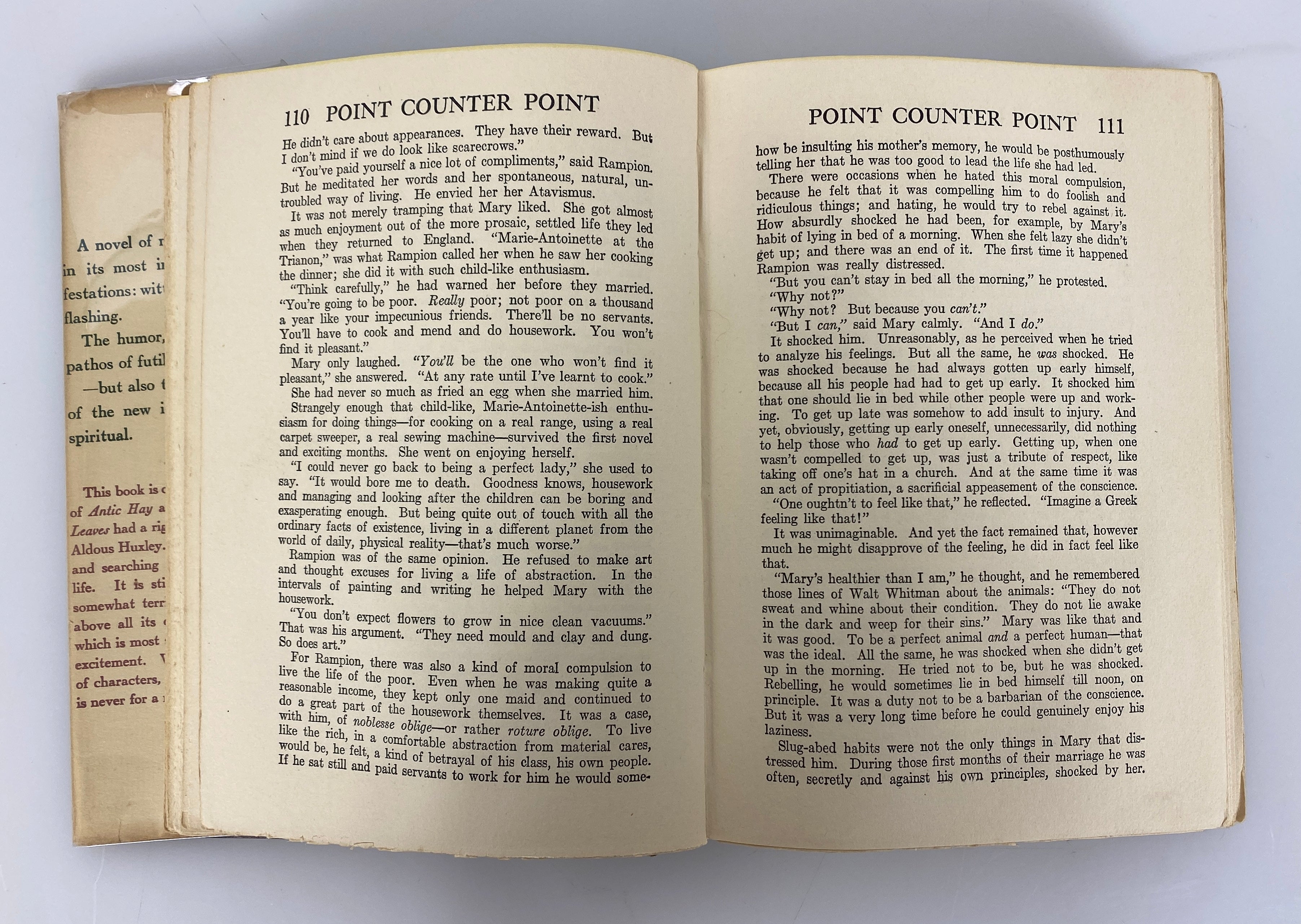 Point Counter Point by Aldous Huxley 1929 Vintage HC DJ