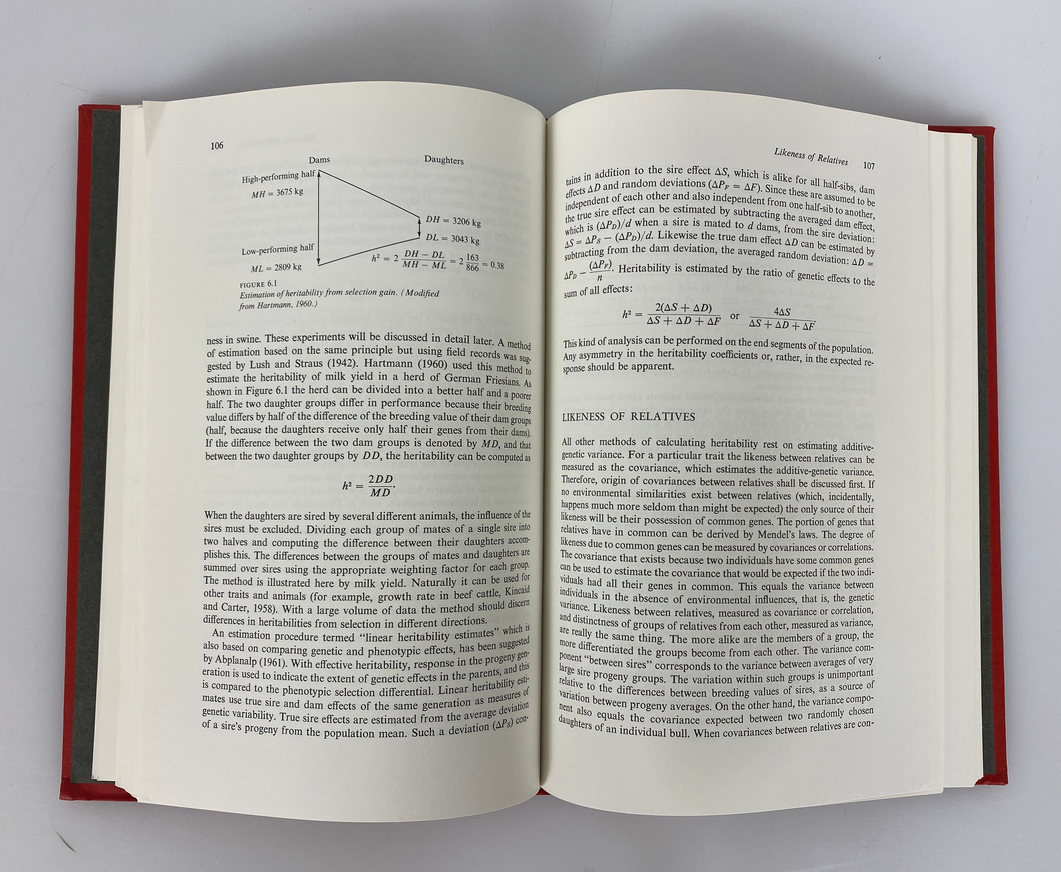 Population Genetics in Animal Breeding by Franz Pirchner 1969 HC