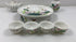 Porcelain Lotus Flower Designed Tea Set w/ Teapot, 4 Cups, Serving Tray, and Ginger Jar