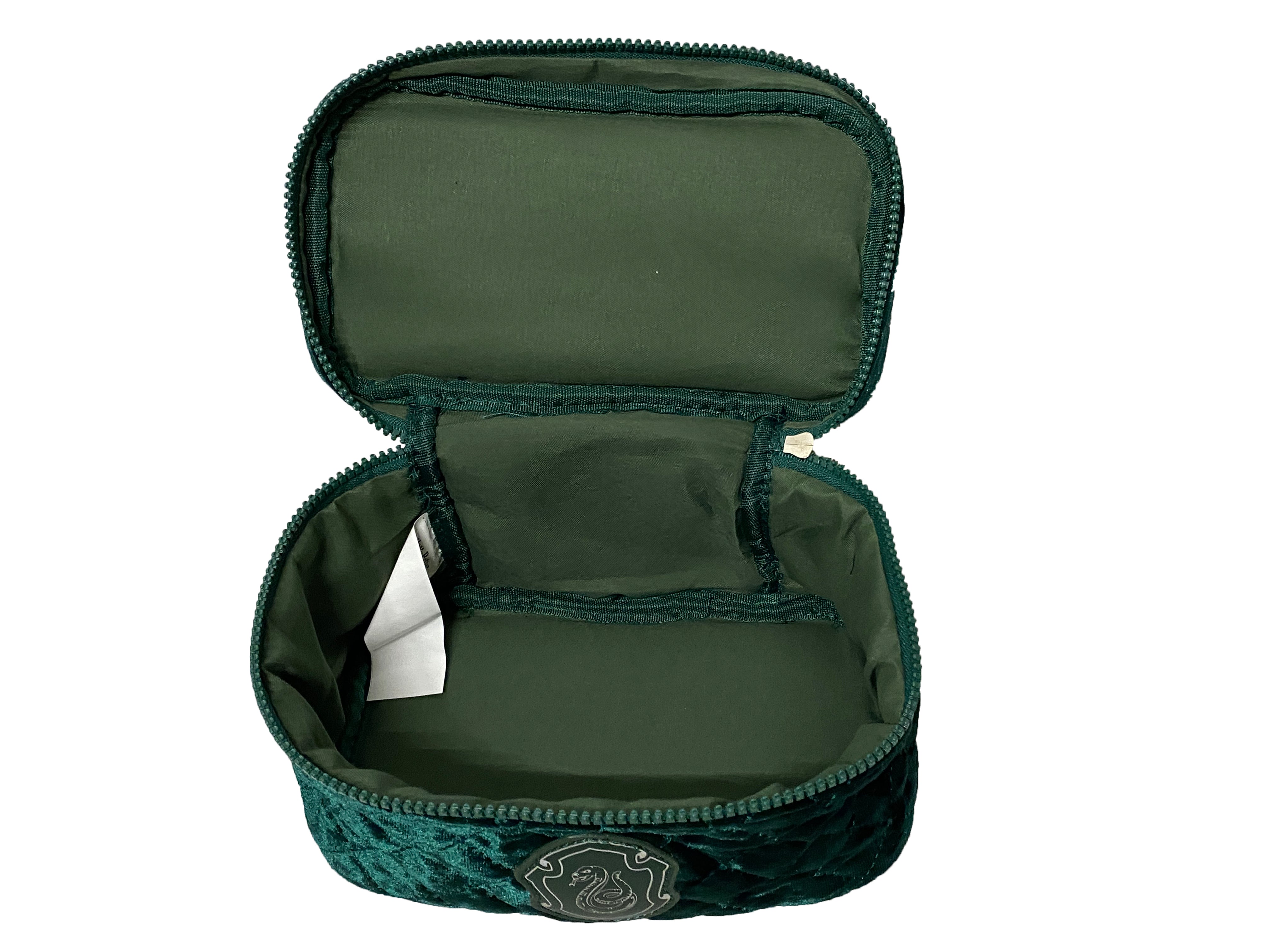 Pottery Barn Teen Harry Potter Velvet Slytherin Train Case (Cosmetic) New w/ Tags