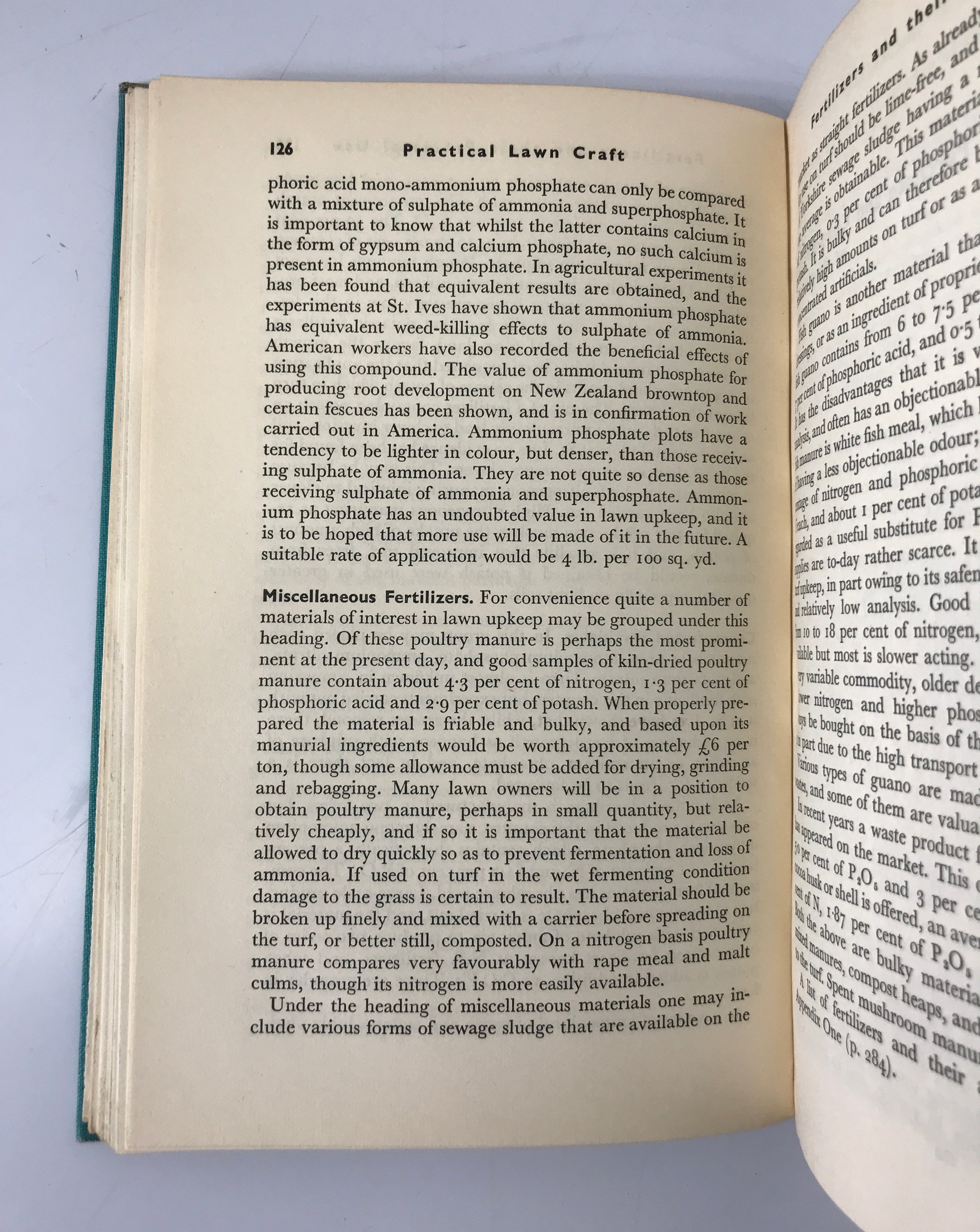 Practical Lawn Craft R.B. Dawson 1949 Vintage HC