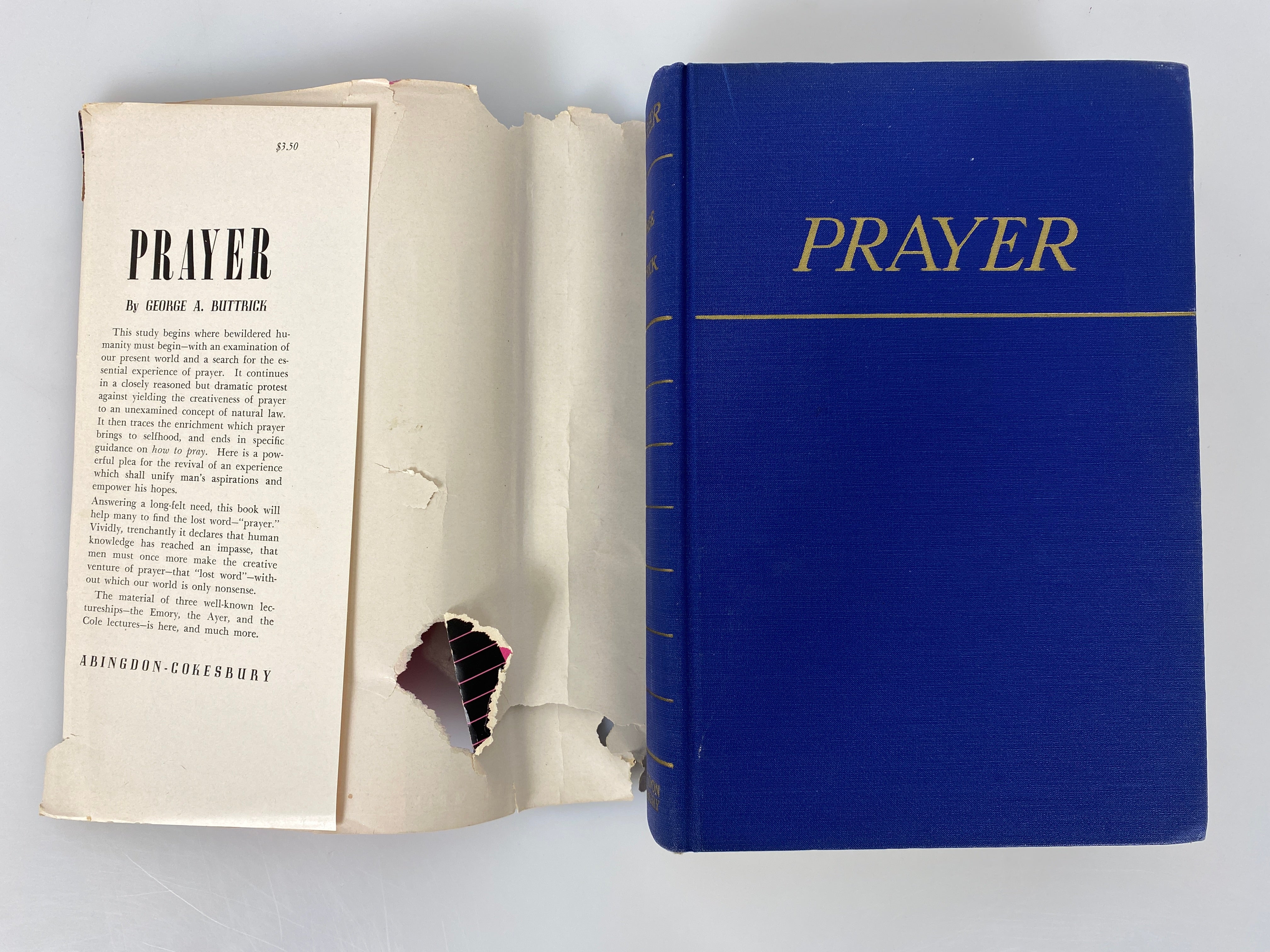 Prayer by George A. Buttrick 1942 Vintage HC DJ