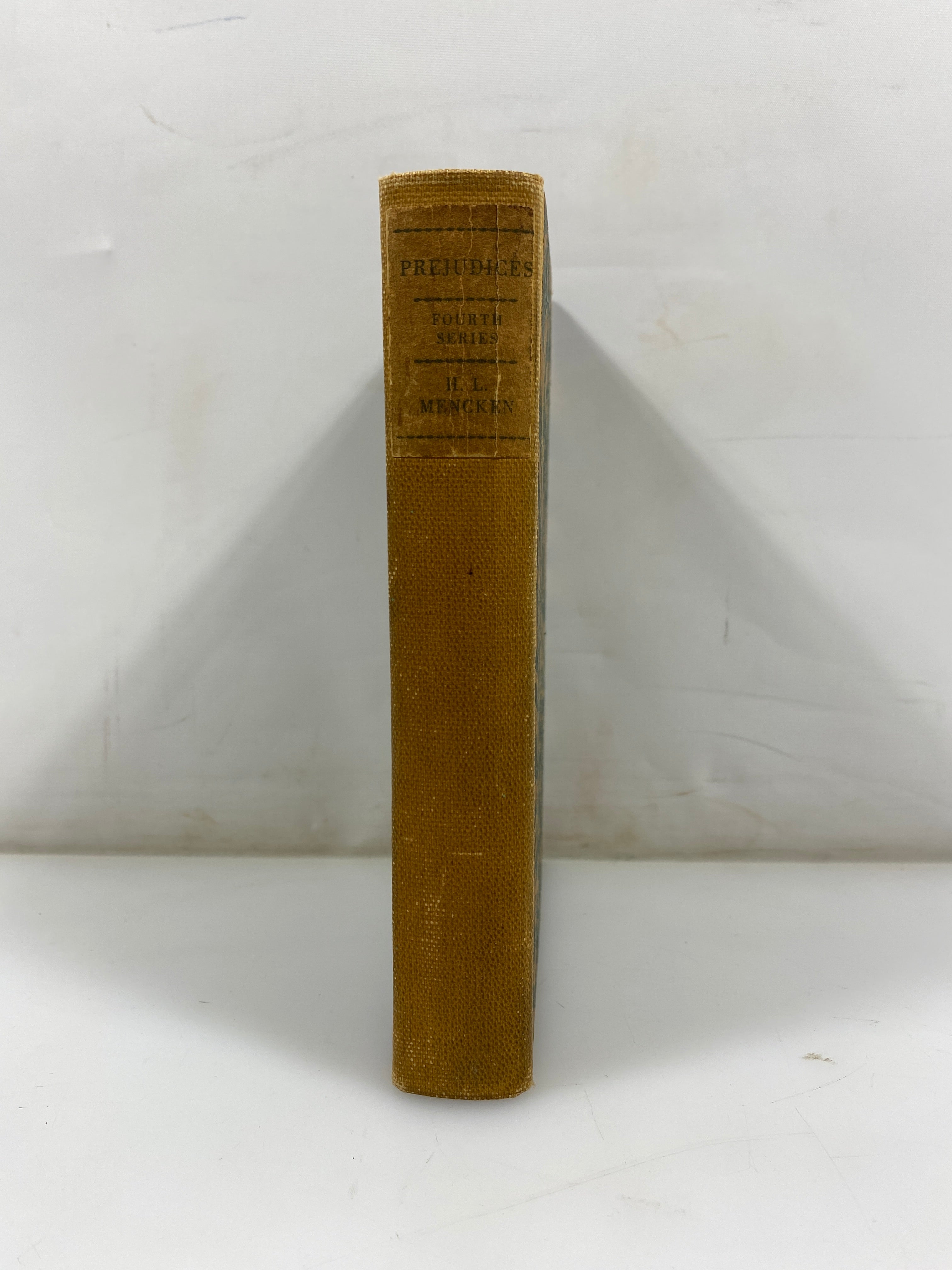 Prejudices Fourth Series by Mencken Alfred A Knopf 1925 HC