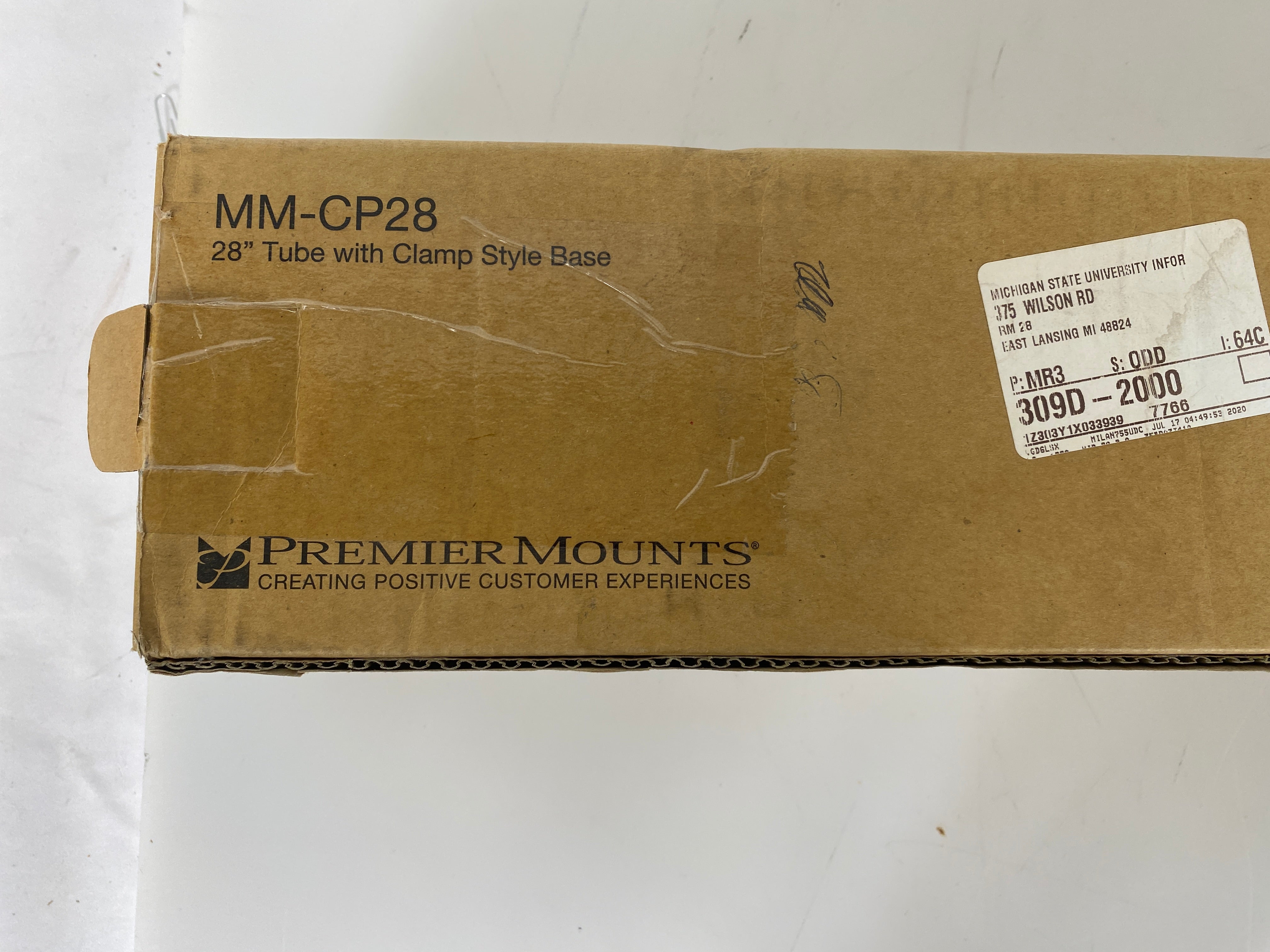 Premier Mounts MM-CP28 28" Clamp Base Pole for Monitor Mounts *New*