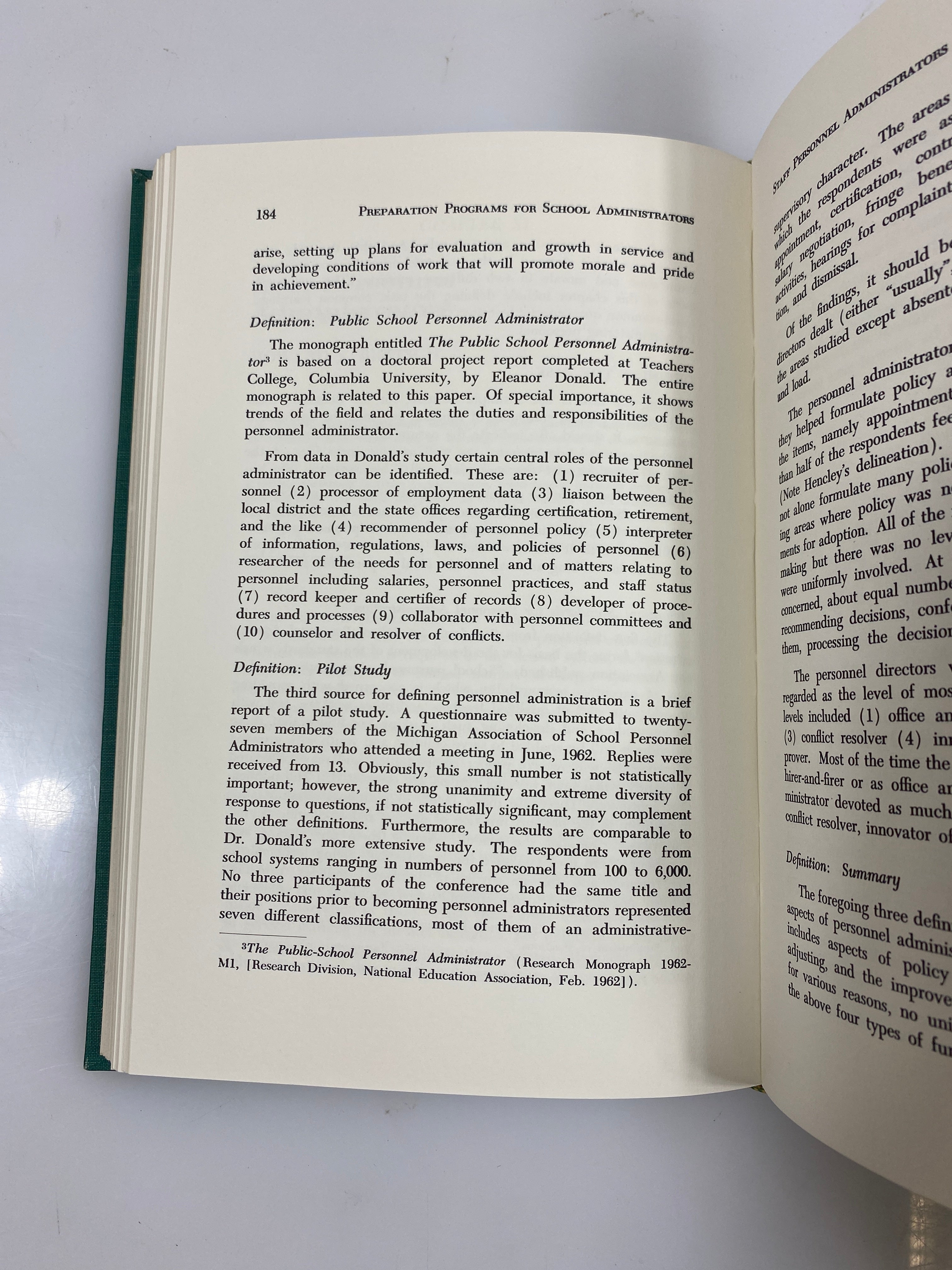 Preparation Programs for School Administrators by Leu/Rudman Signed HC