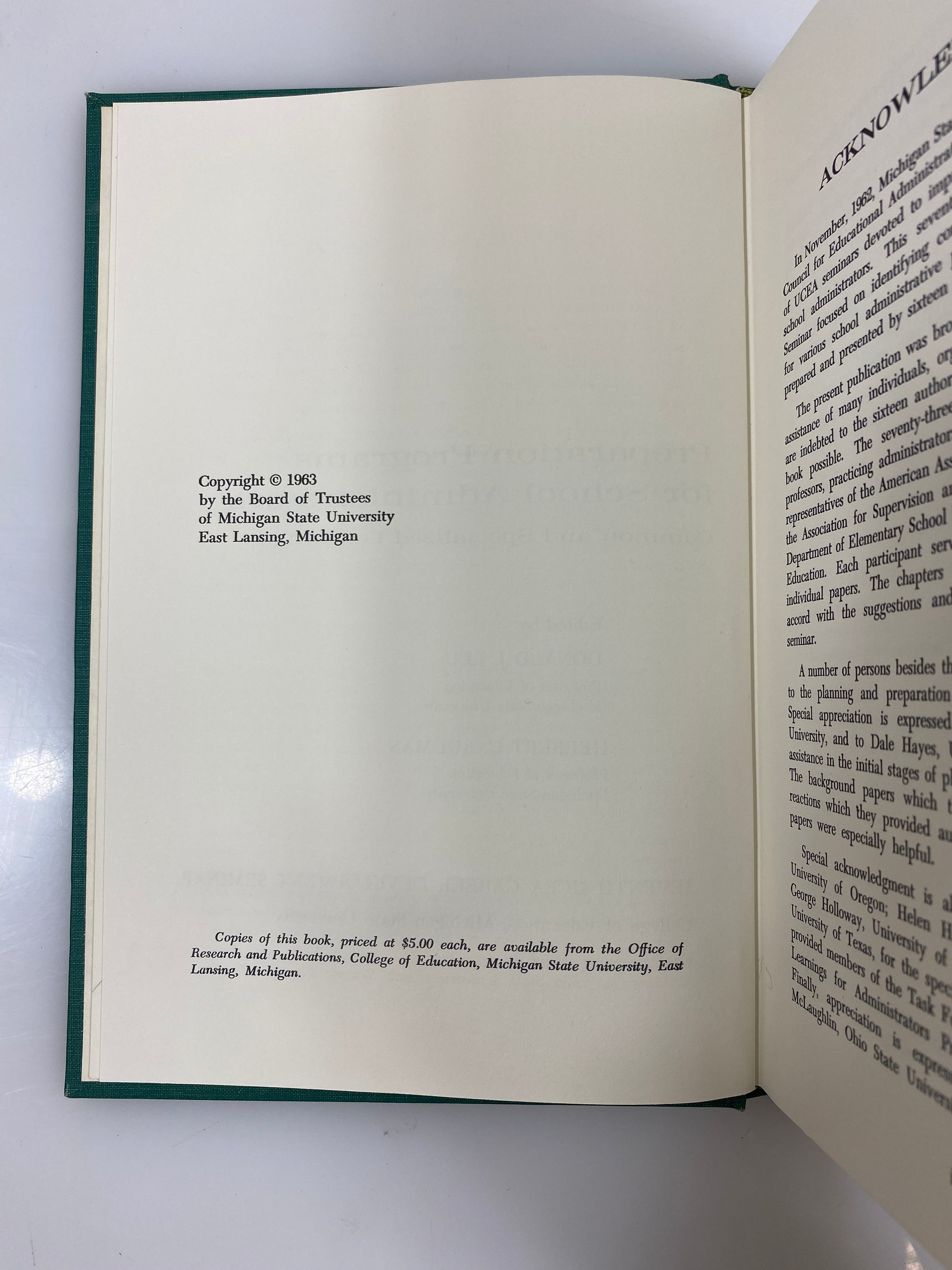 Preparation Programs for School Administrators by Leu/Rudman Signed HC